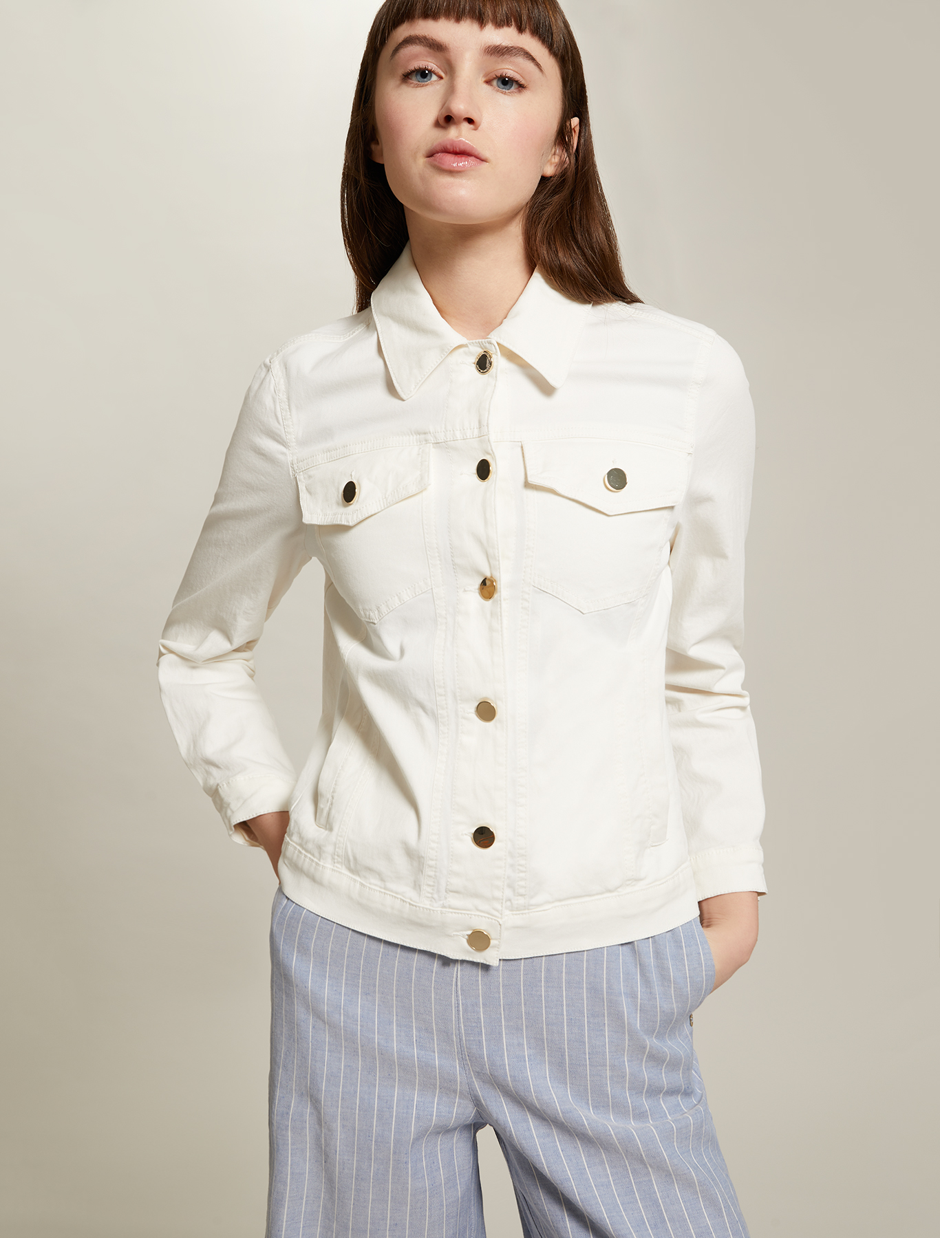 Cotton twill jacket, ivory - Pennyblack Cotton twill jacket - ivory - pennyblack