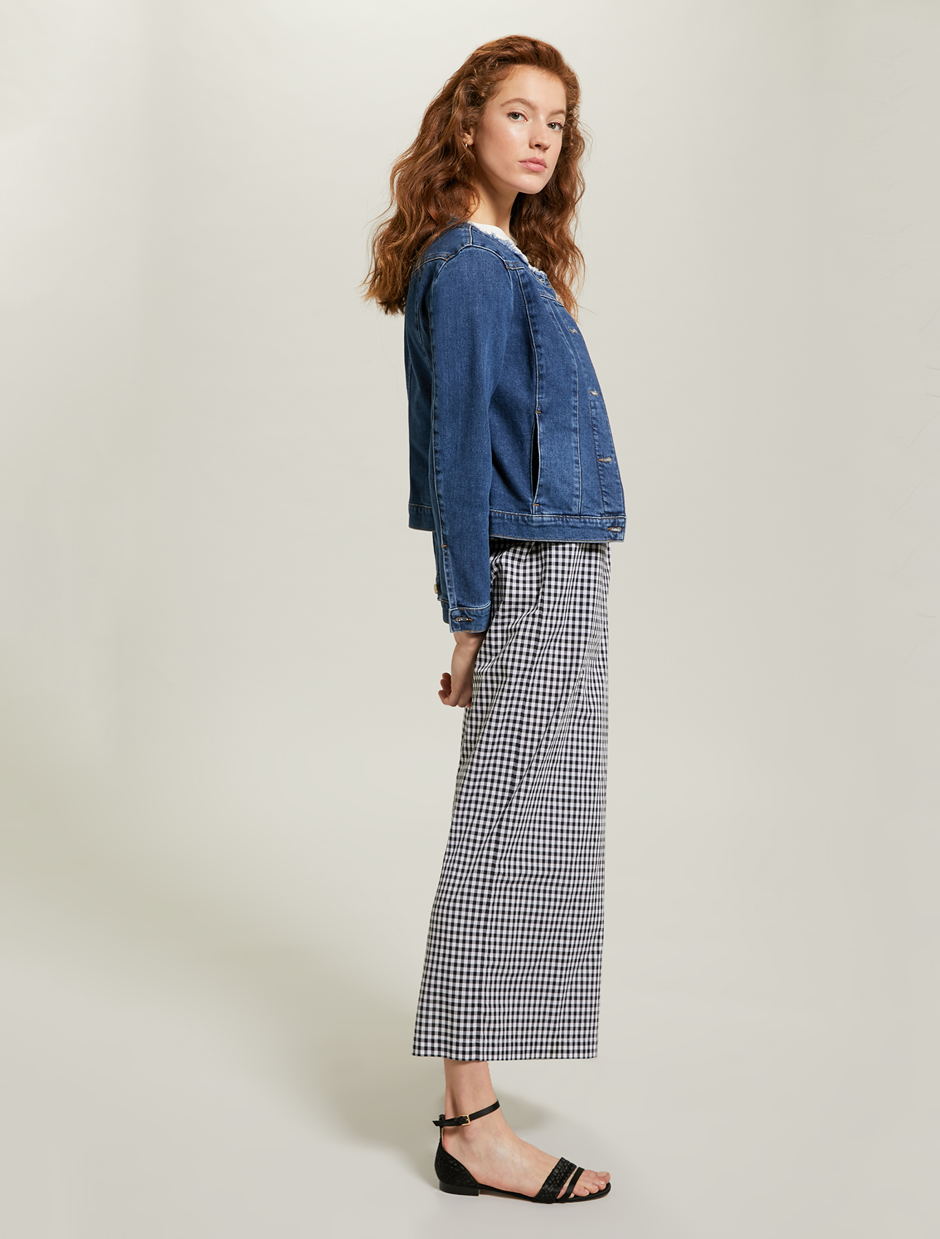 Denim round-neck jacket, midnight blue - Pennyblack Denim round-neck jacket - midnight blue - pennyblack