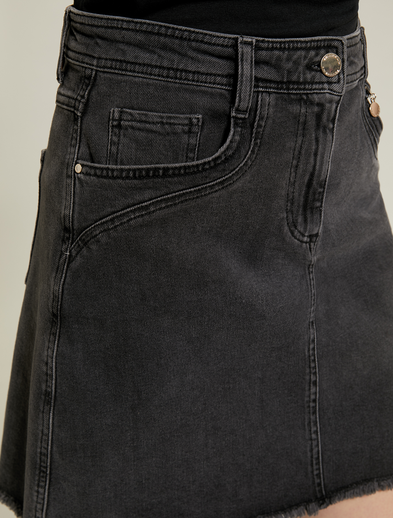 Five-pocket denim skirt, black - Pennyblack Five-pocket denim skirt - black - pennyblack