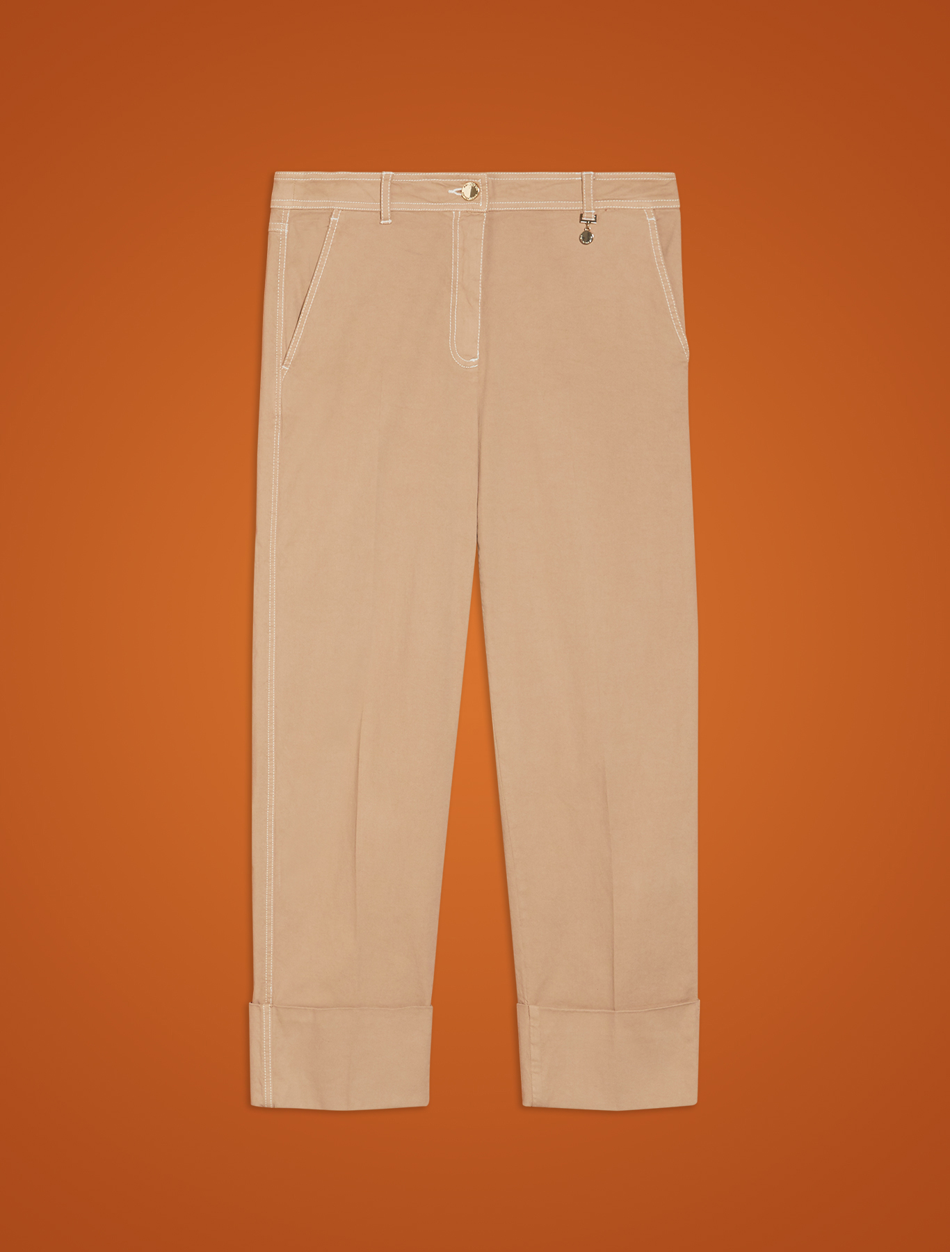 Piqué cotton trousers, beige - Pennyblack Piqué cotton trousers - beige - pennyblack