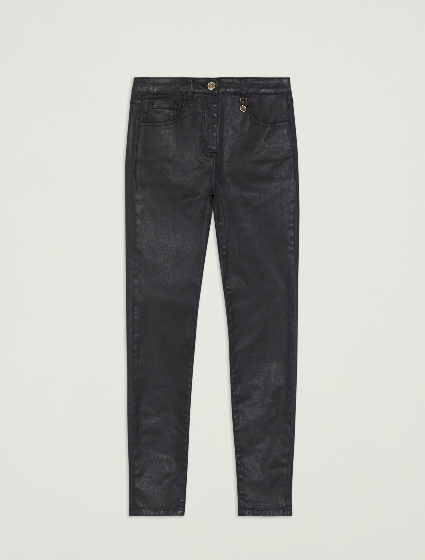 Skinny pants in cotton satin, black - Pennyblack Skinny pants in cotton satin - black - pennyblack