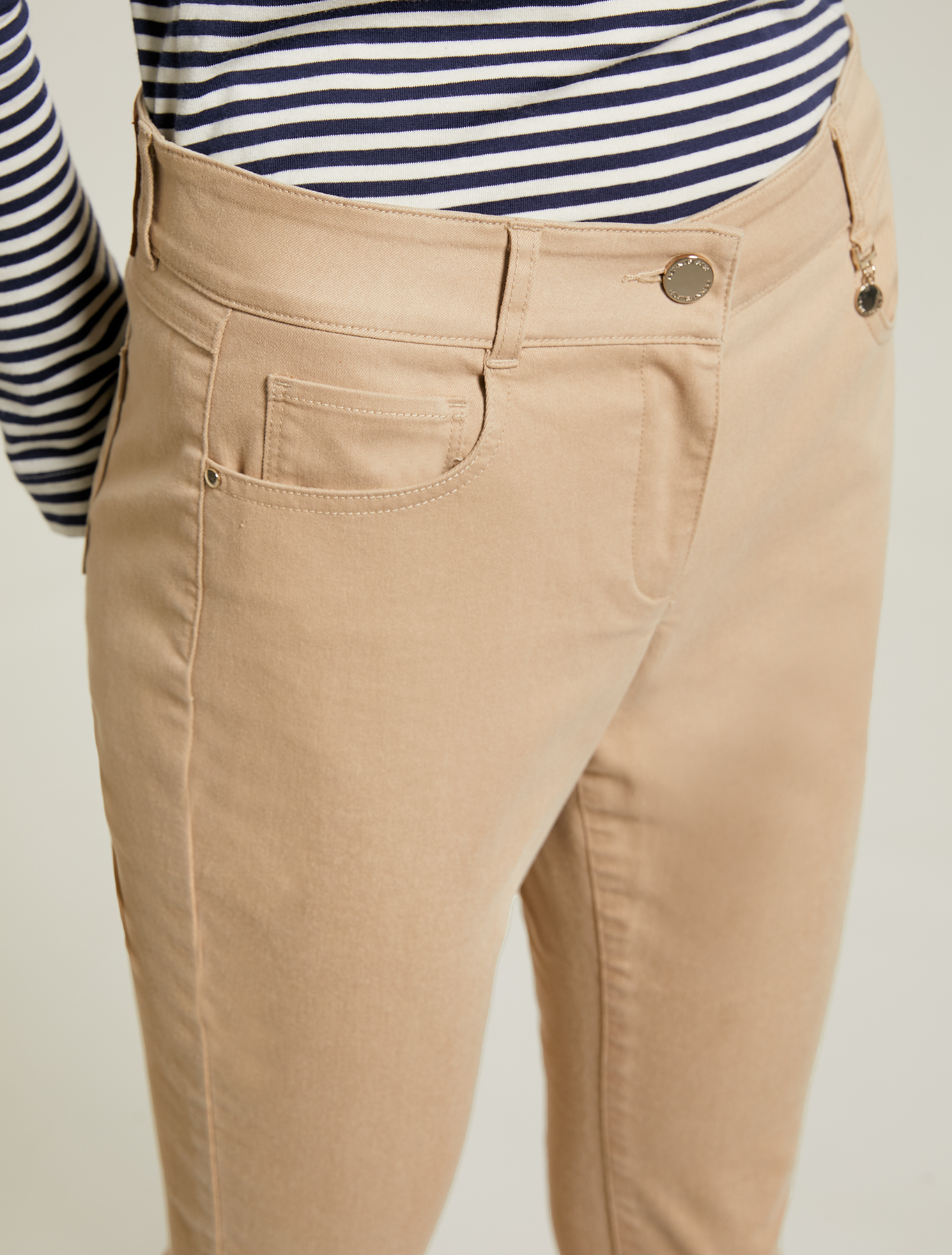 Gabardine skinny trousers, beige - Pennyblack Gabardine skinny trousers - beige - pennyblack