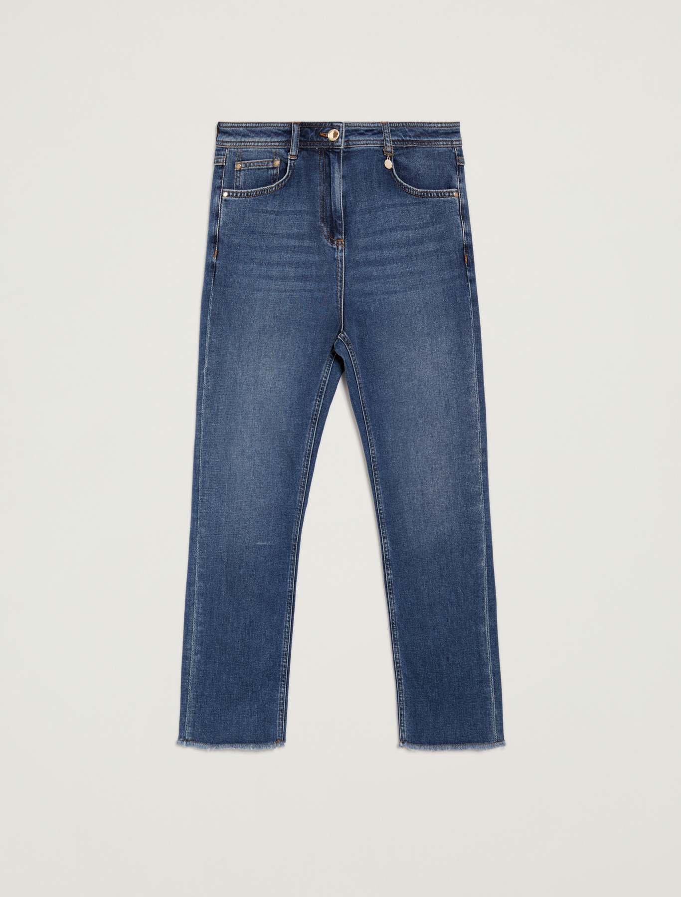 Jeans with fringed hem, midnight blue - Pennyblack Jeans with fringed hem - midnight blue - pennyblack