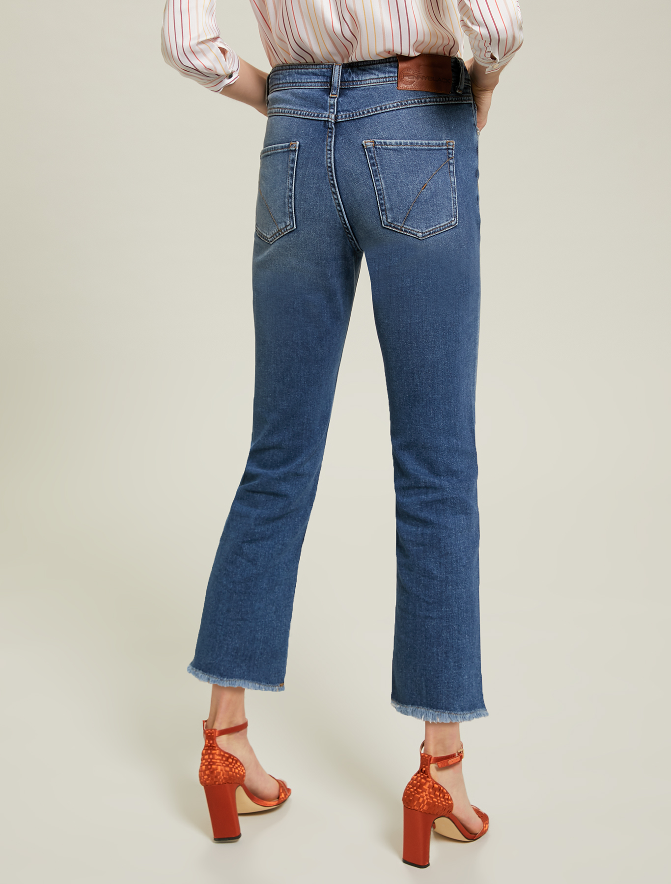 Jeans with fringed hem, midnight blue - Pennyblack Jeans with fringed hem - midnight blue - pennyblack