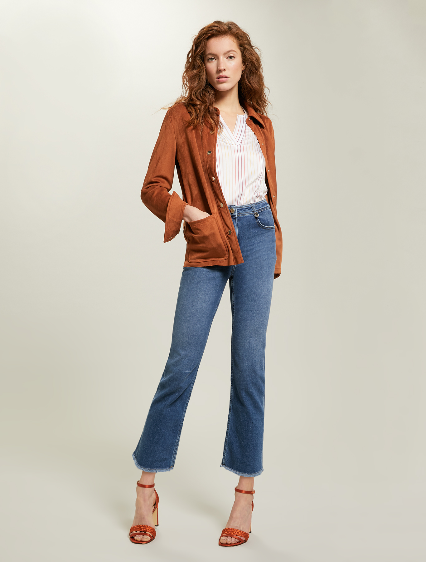 Jeans with fringed hem, midnight blue - Pennyblack Jeans with fringed hem - midnight blue - pennyblack