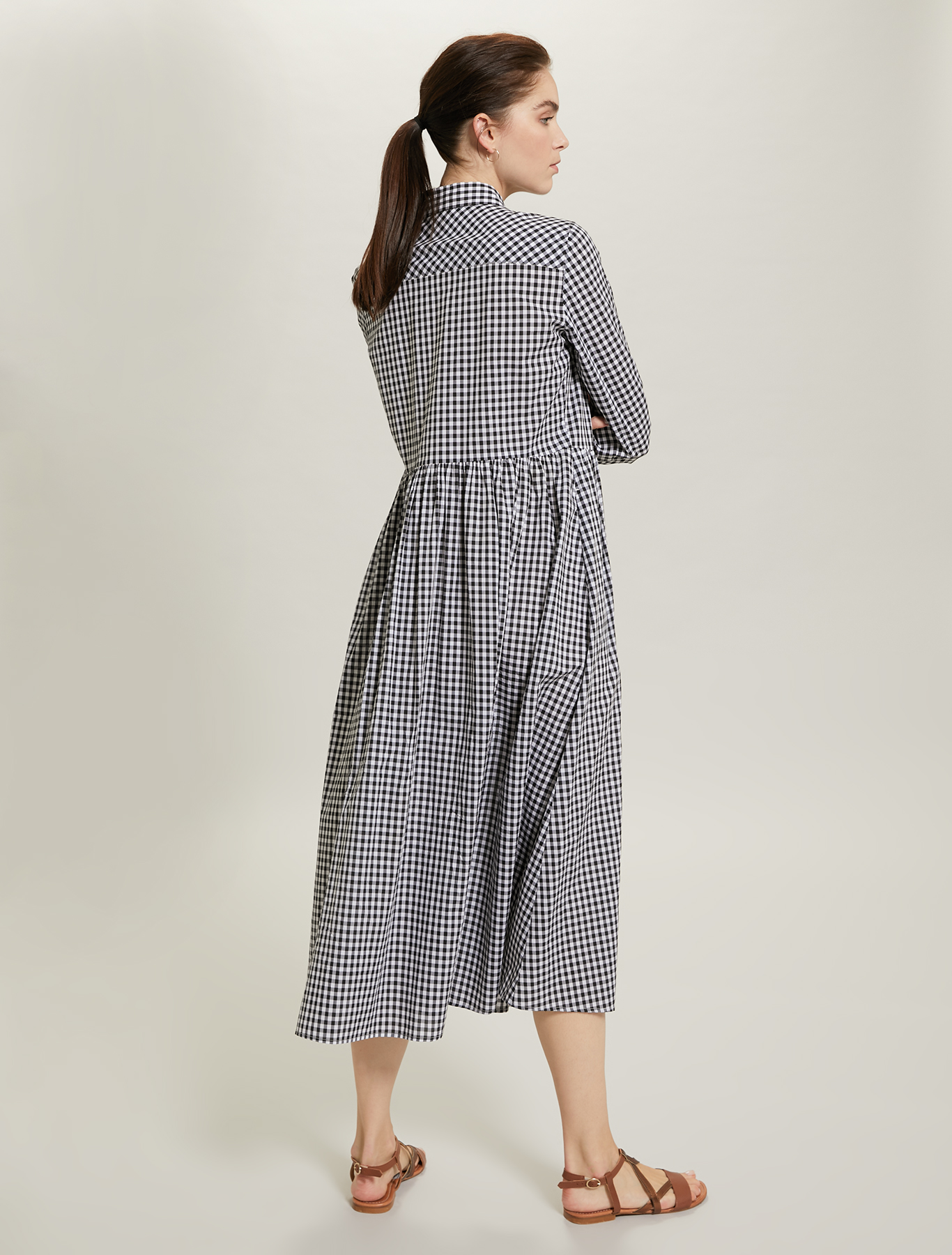Gingham check shirt dress, white pattern - Pennyblack Gingham check shirt dress - white pattern - pennyblack