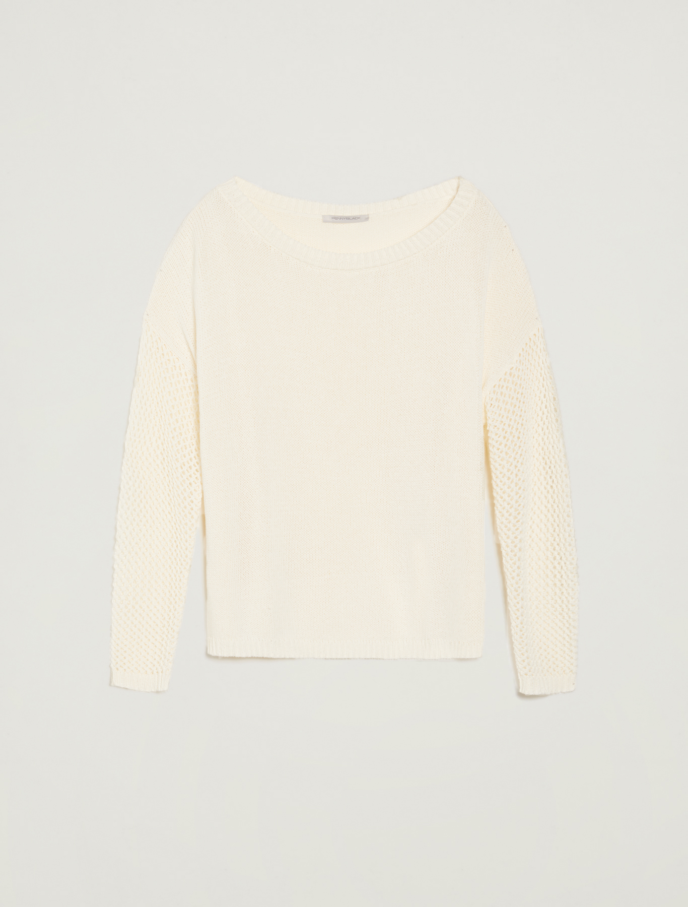 Jumper with mesh inserts, ivory - Pennyblack Jumper with mesh inserts - ivory - pennyblack