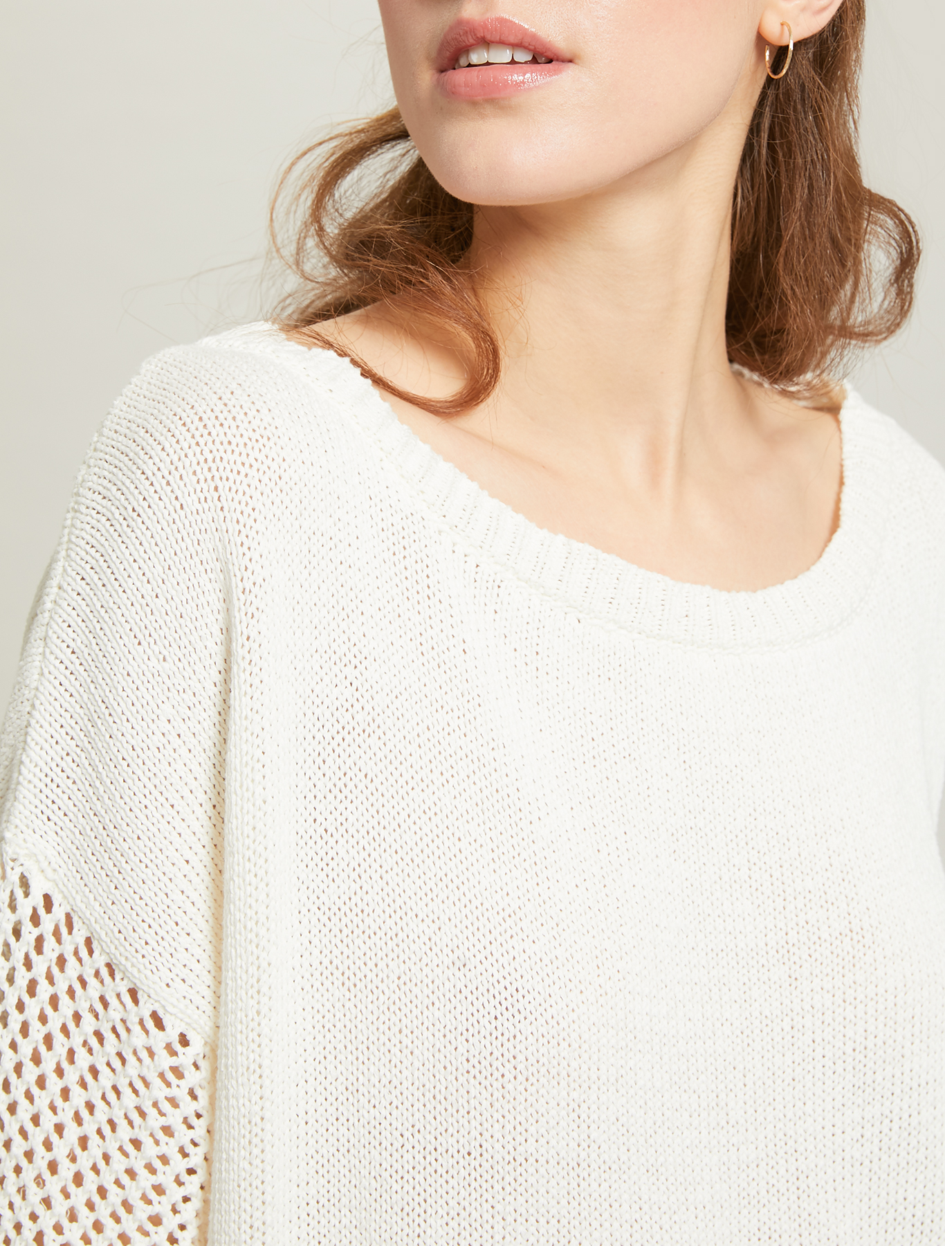 Jumper with mesh inserts, ivory - Pennyblack Jumper with mesh inserts - ivory - pennyblack