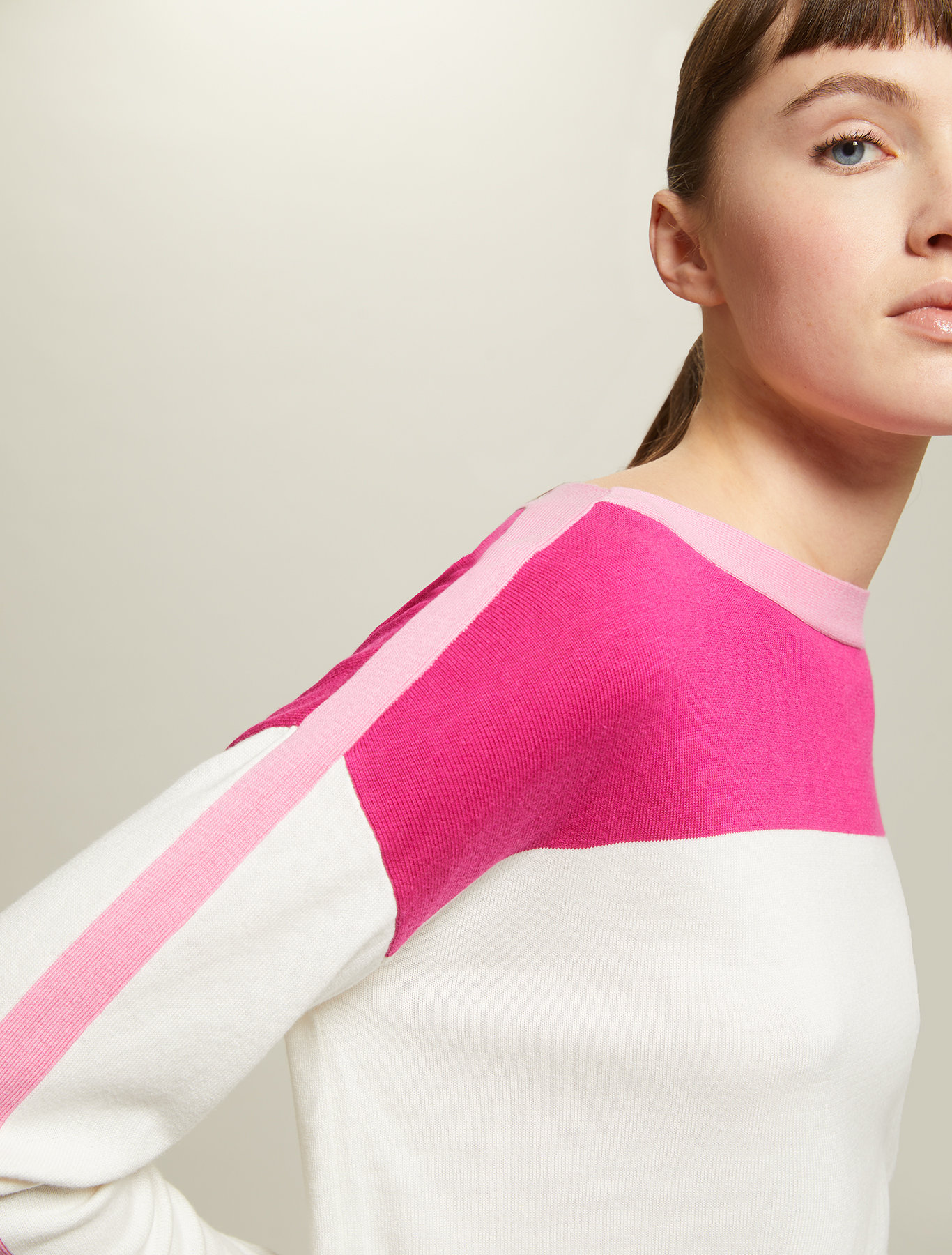 Colour-block jumper, rose pink pattern - Pennyblack Colour-block jumper - rose pink pattern - pennyblack