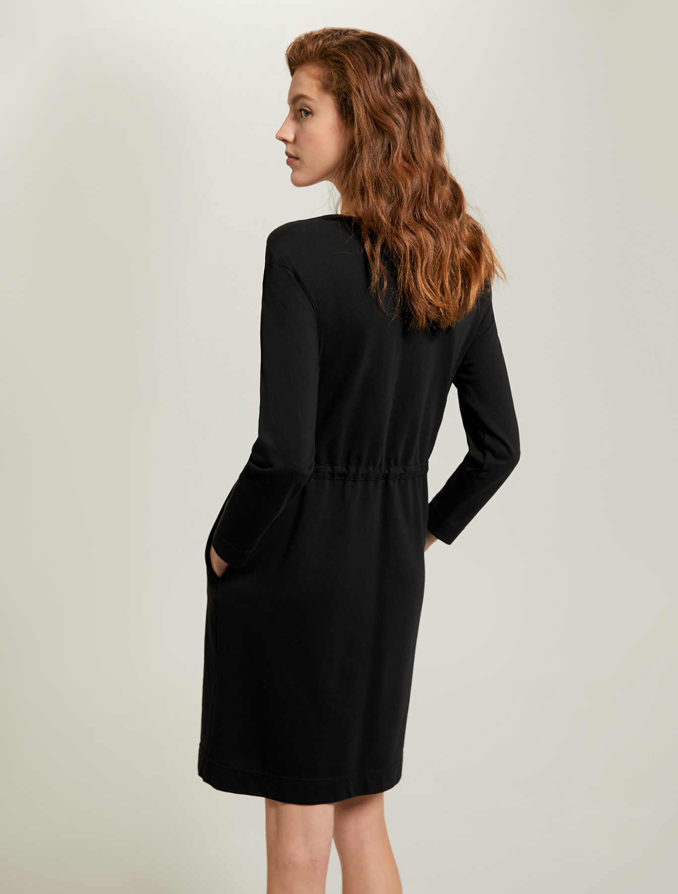 Piqué jersey dress, black - Pennyblack Piqué jersey dress - black - pennyblack