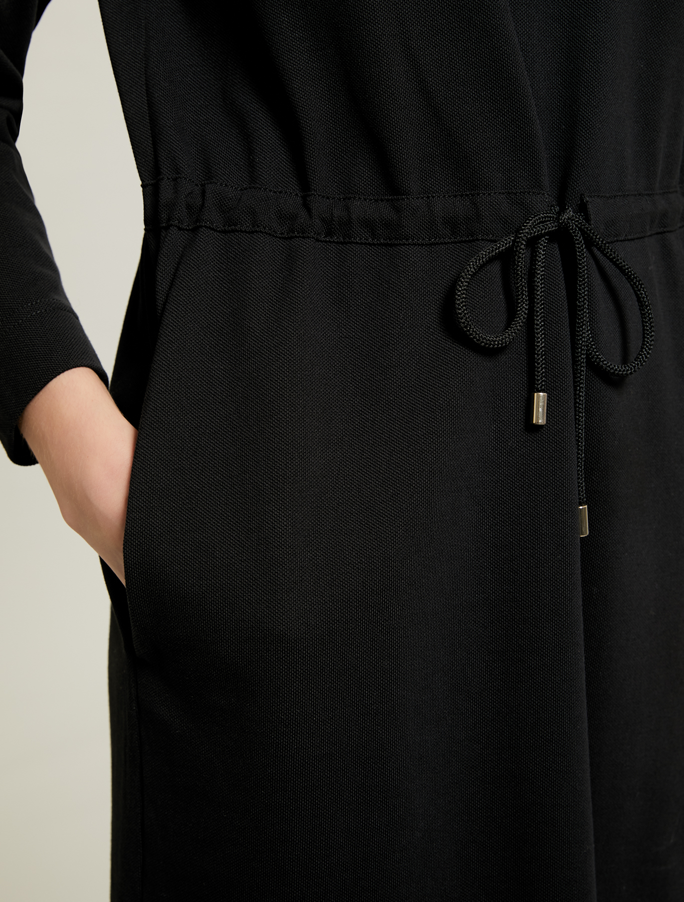 Piqué jersey dress, black - Pennyblack Piqué jersey dress - black - pennyblack