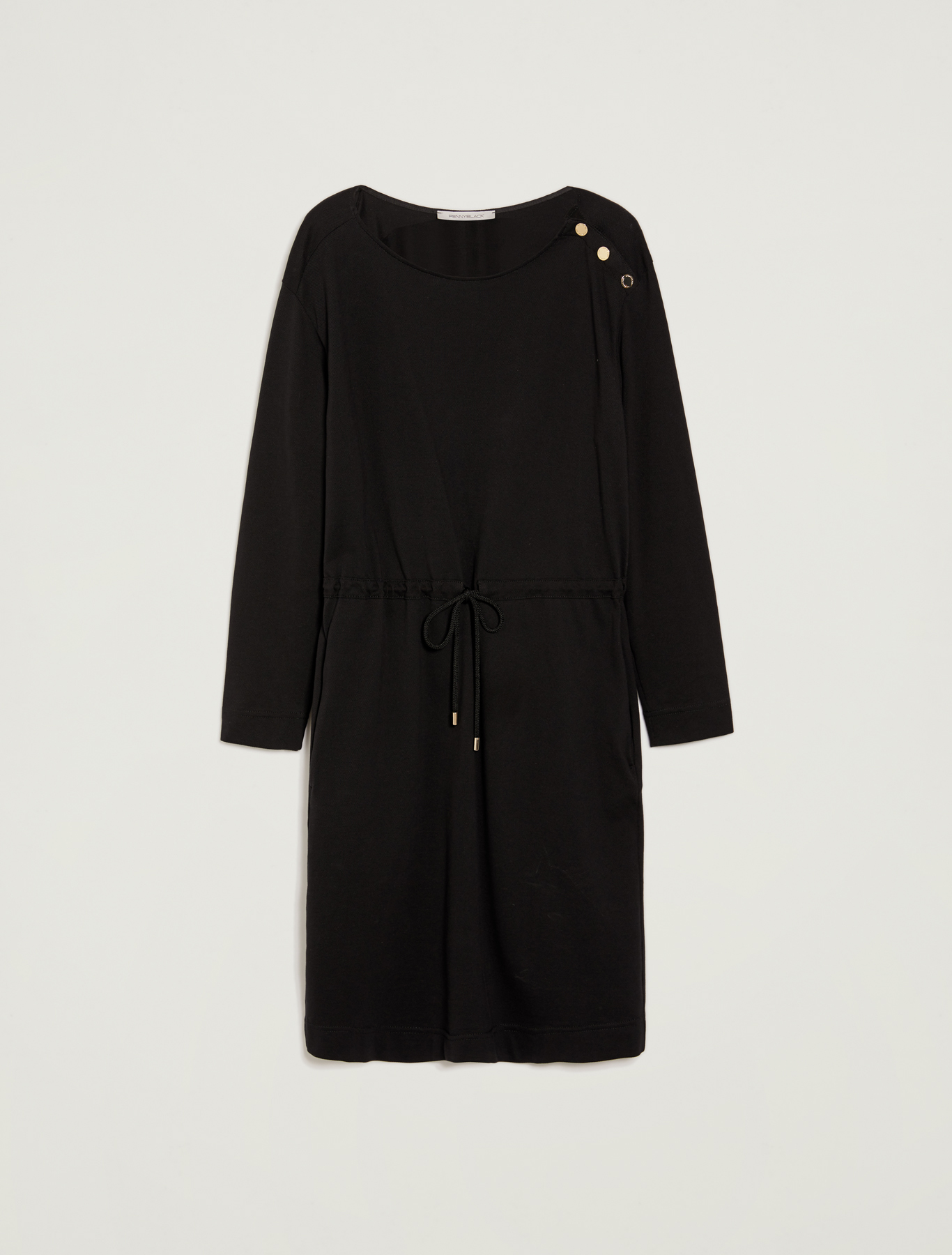 Piqué jersey dress, black - Pennyblack Piqué jersey dress - black - pennyblack