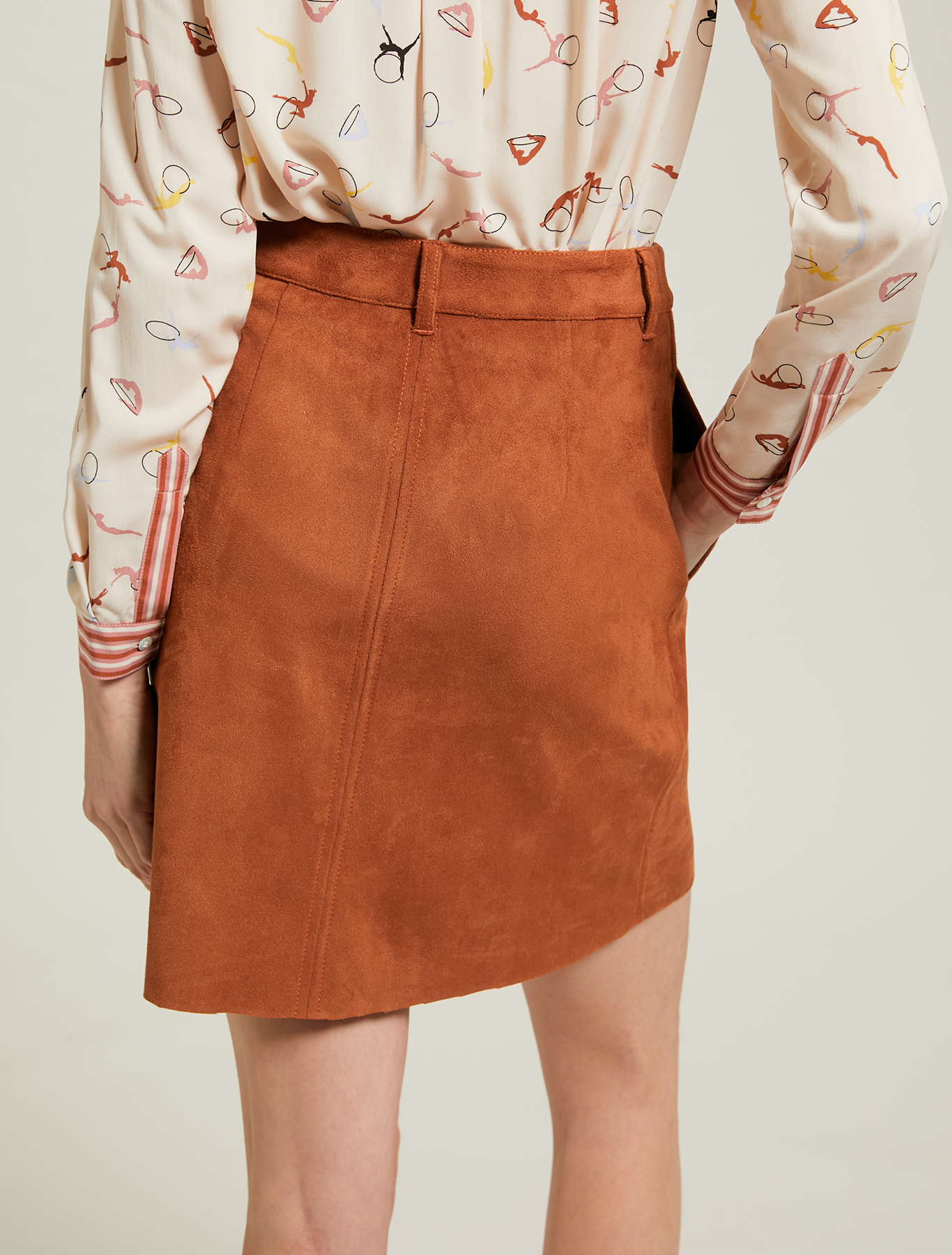 Jersey A-line skirt, brown - Pennyblack Jersey A-line skirt - brown - pennyblack