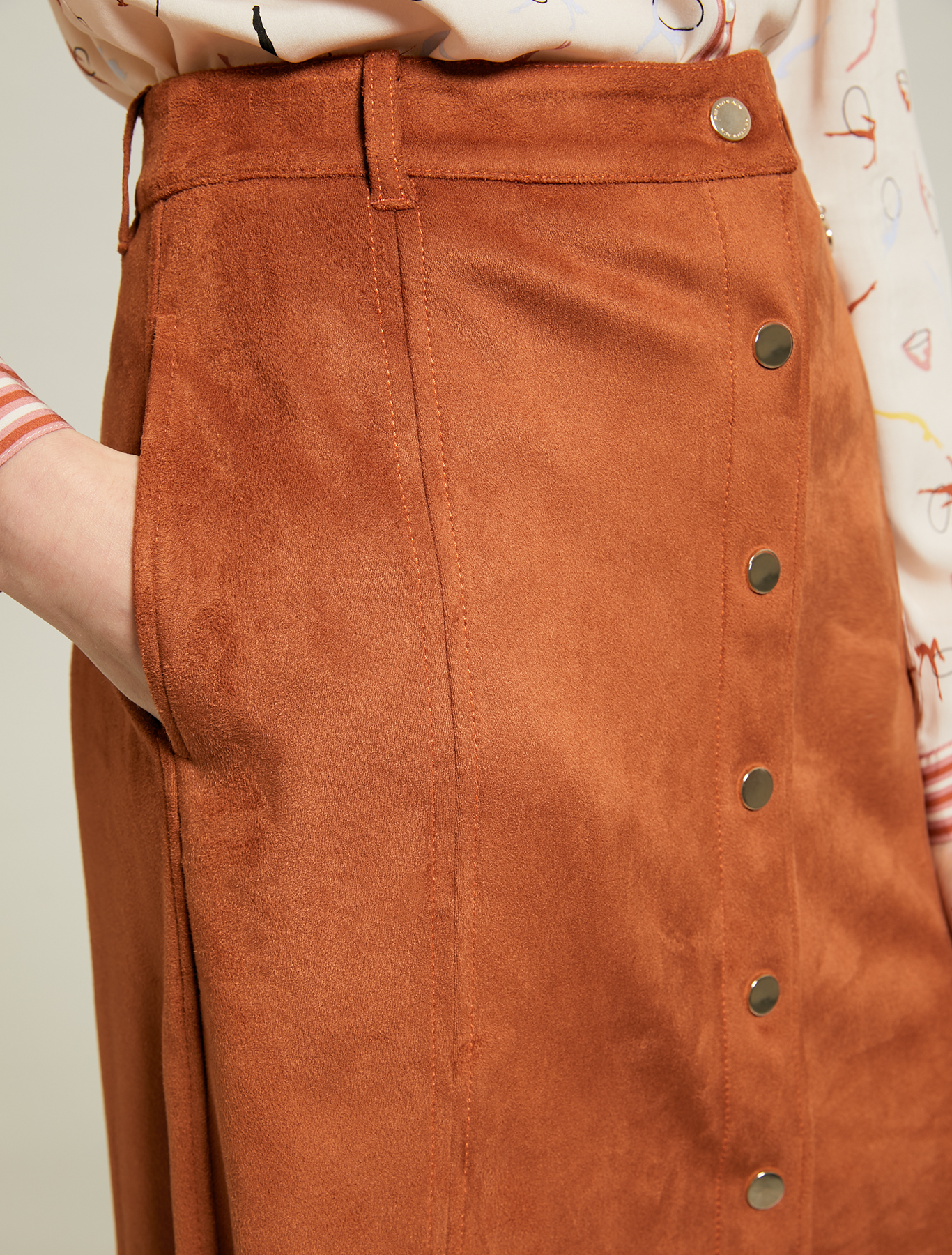 Jersey A-line skirt, brown - Pennyblack Jersey A-line skirt - brown - pennyblack