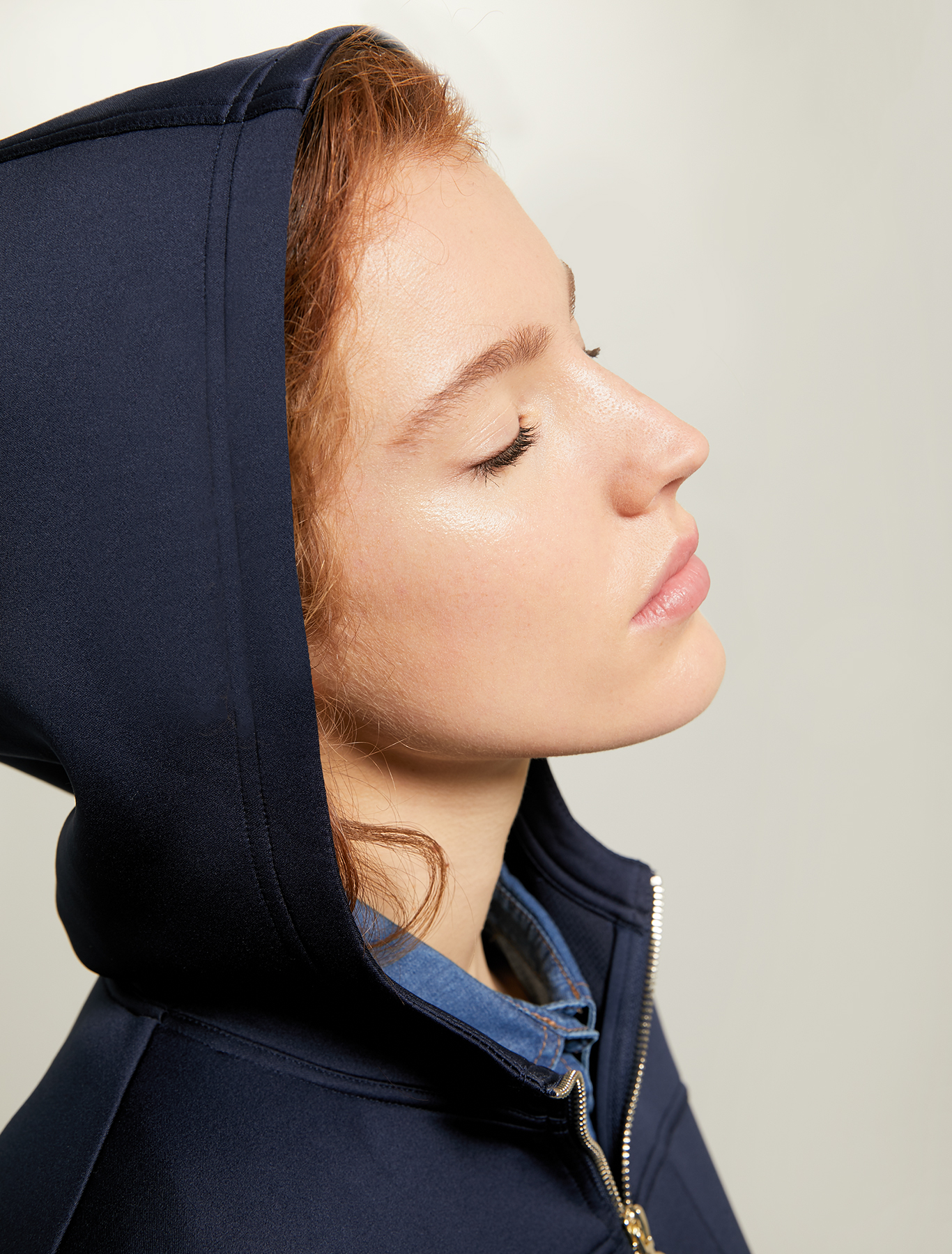 Techno-jersey parka, navy blue - Pennyblack Techno-jersey parka - navy blue - pennyblack
