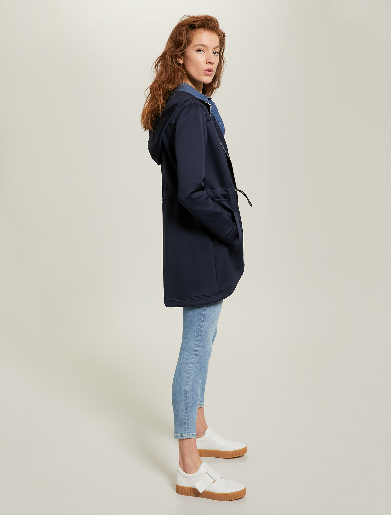 Techno-jersey parka, navy blue - Pennyblack Techno-jersey parka - navy blue - pennyblack