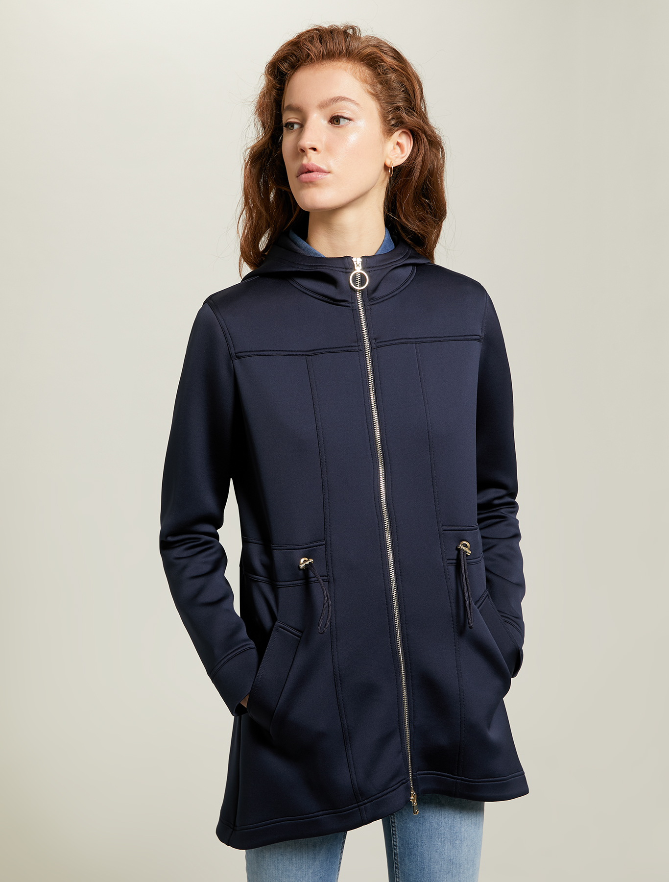 Techno-jersey parka, navy blue - Pennyblack Techno-jersey parka - navy blue - pennyblack
