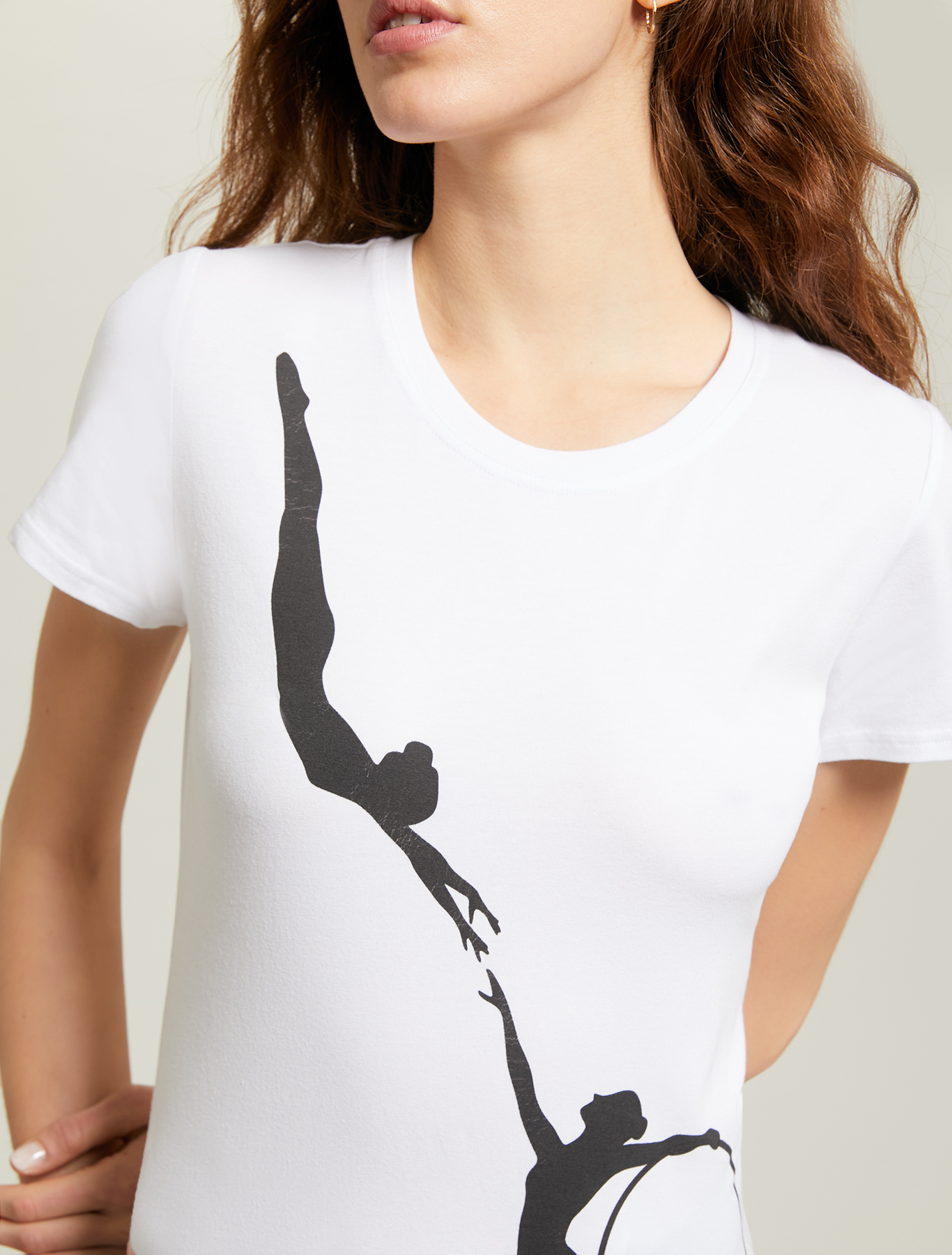 Printed cotton T-shirt, optic white - Pennyblack Printed cotton T-shirt - optic white - pennyblack