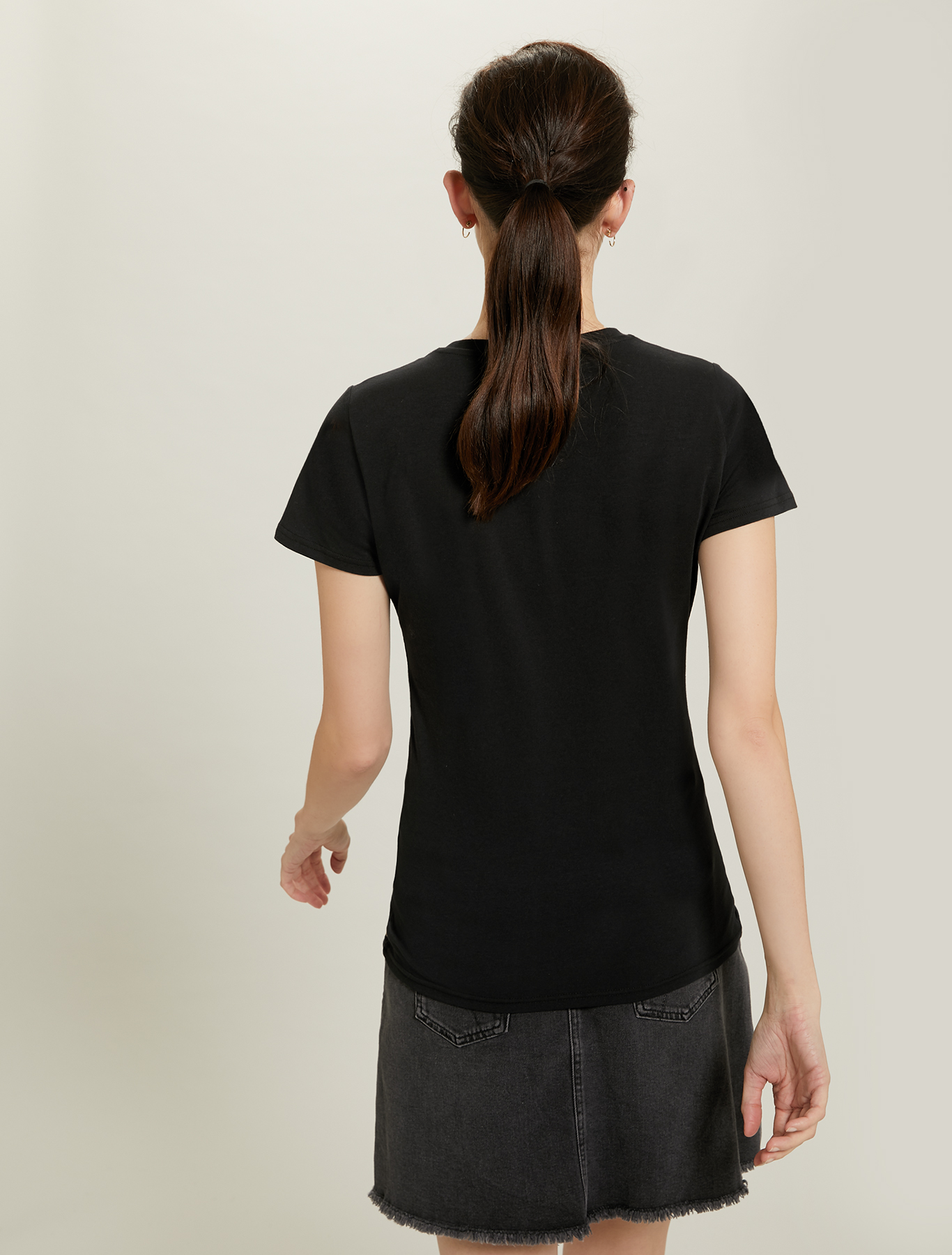 Printed cotton T-shirt, black - Pennyblack Printed cotton T-shirt - black - pennyblack