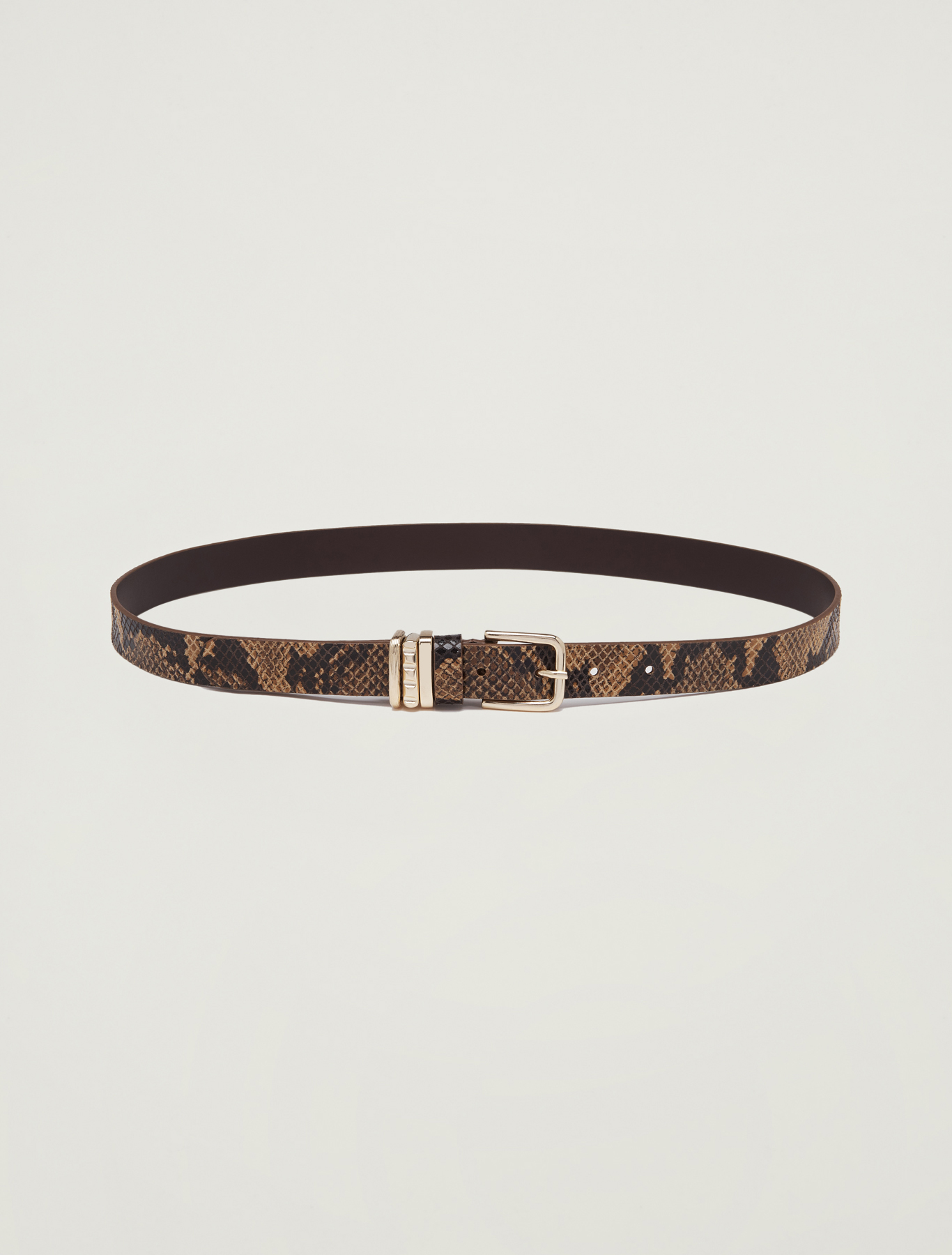 Belt with gold loops, beige - Pennyblack Belt with gold loops - beige - pennyblack