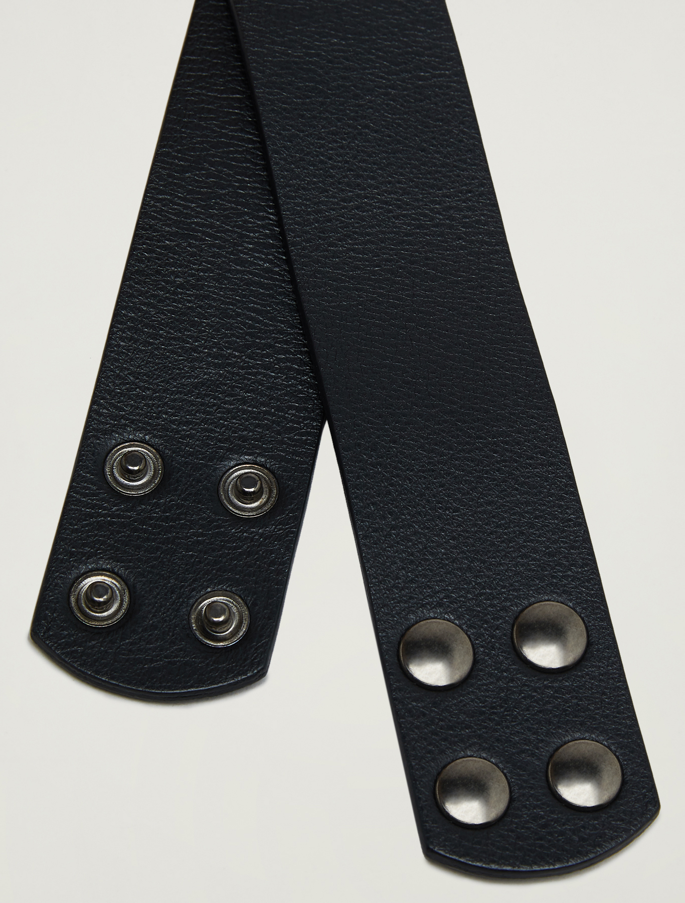 Leather belt with chain, black - Pennyblack Leather belt with chain - black - pennyblack