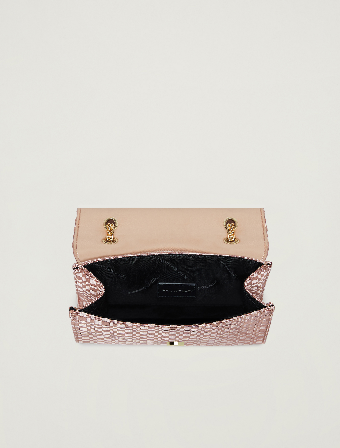 Bag in woven satin, old rose pattern - Pennyblack Bag in woven satin - old rose pattern - pennyblack