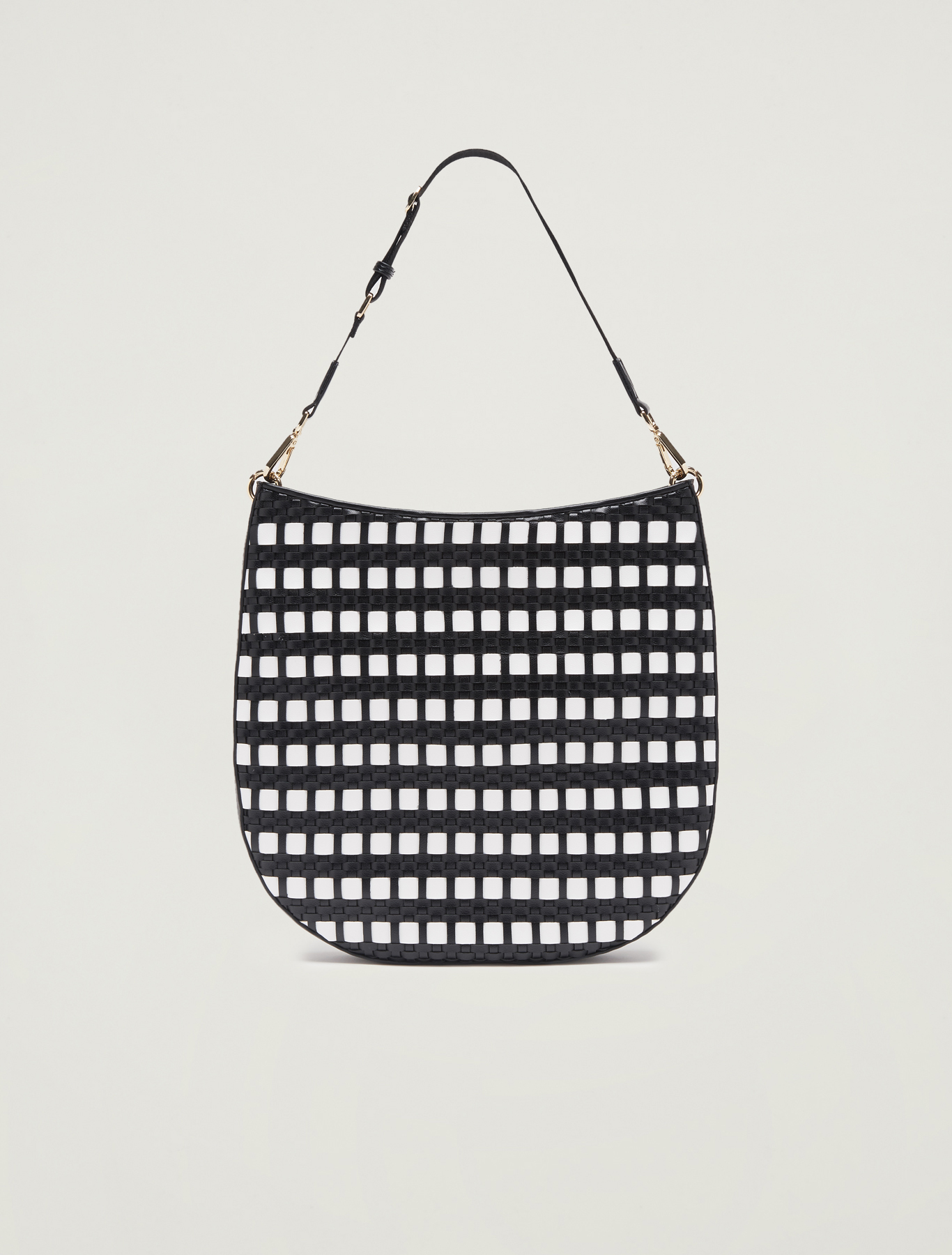 Woven hobo bag, white - Pennyblack Woven hobo bag - white - pennyblack