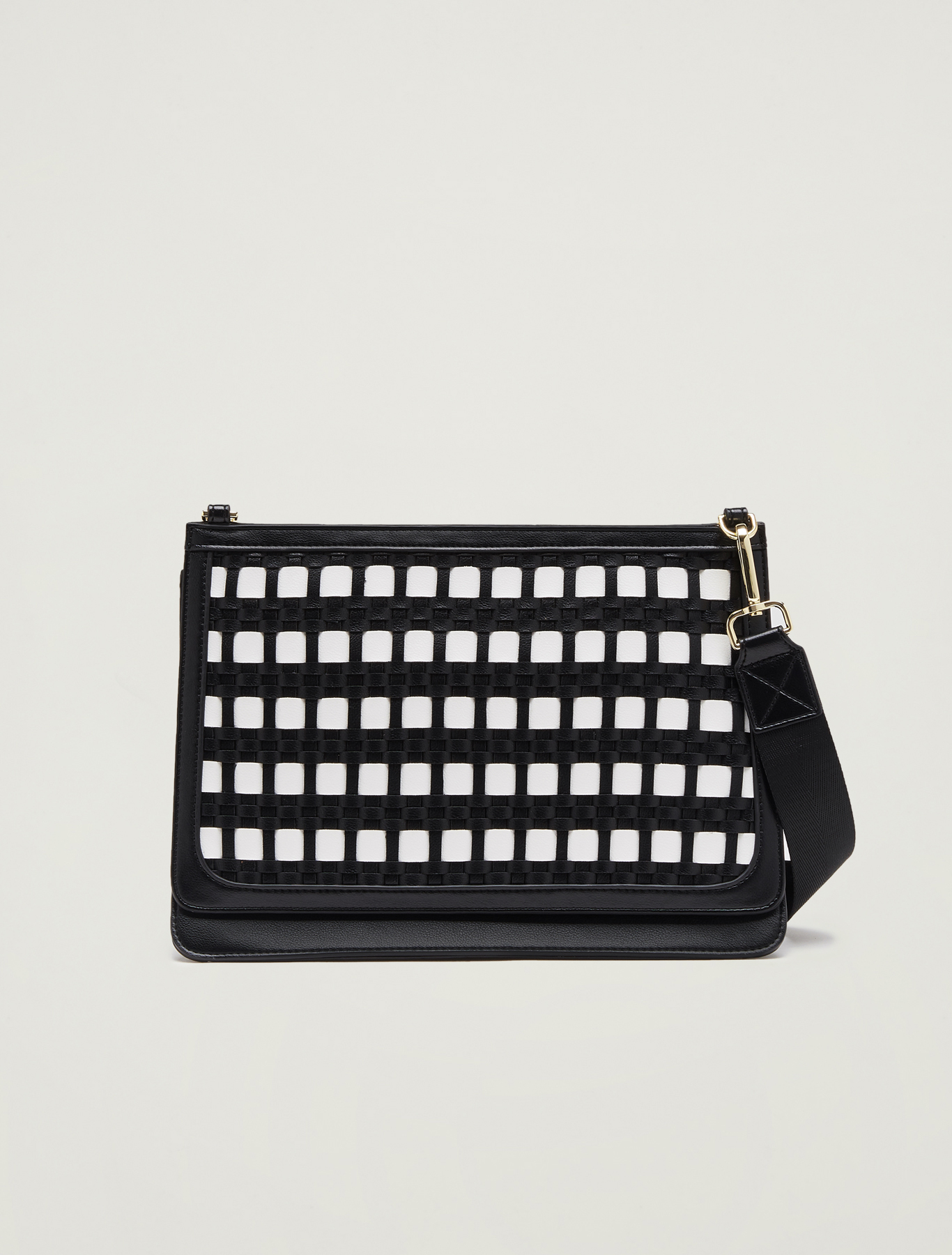 Gusseted, woven bag, white - Pennyblack Gusseted, woven bag - white - pennyblack
