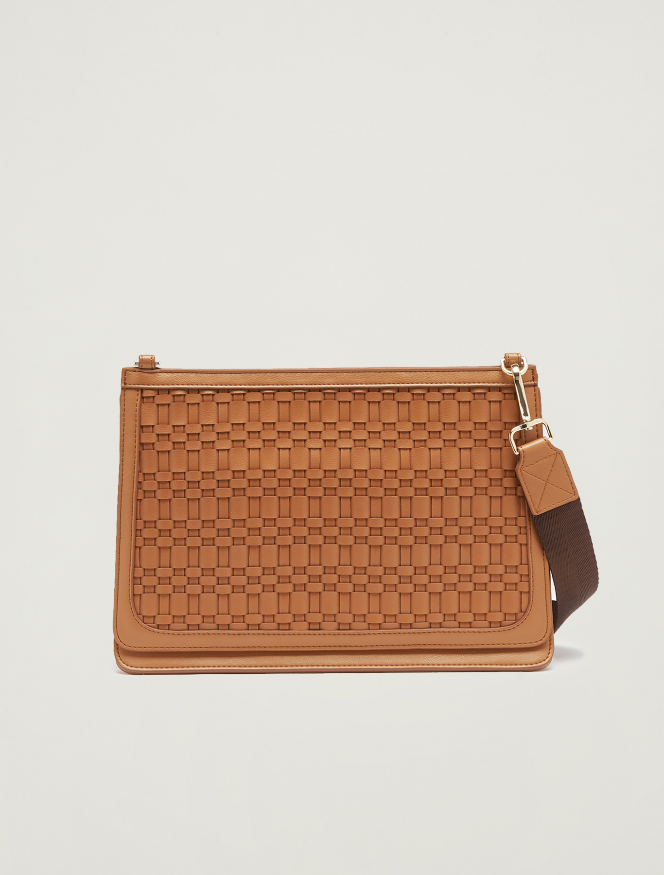 Gusseted, woven bag, tan - Pennyblack Gusseted, woven bag - tan - pennyblack