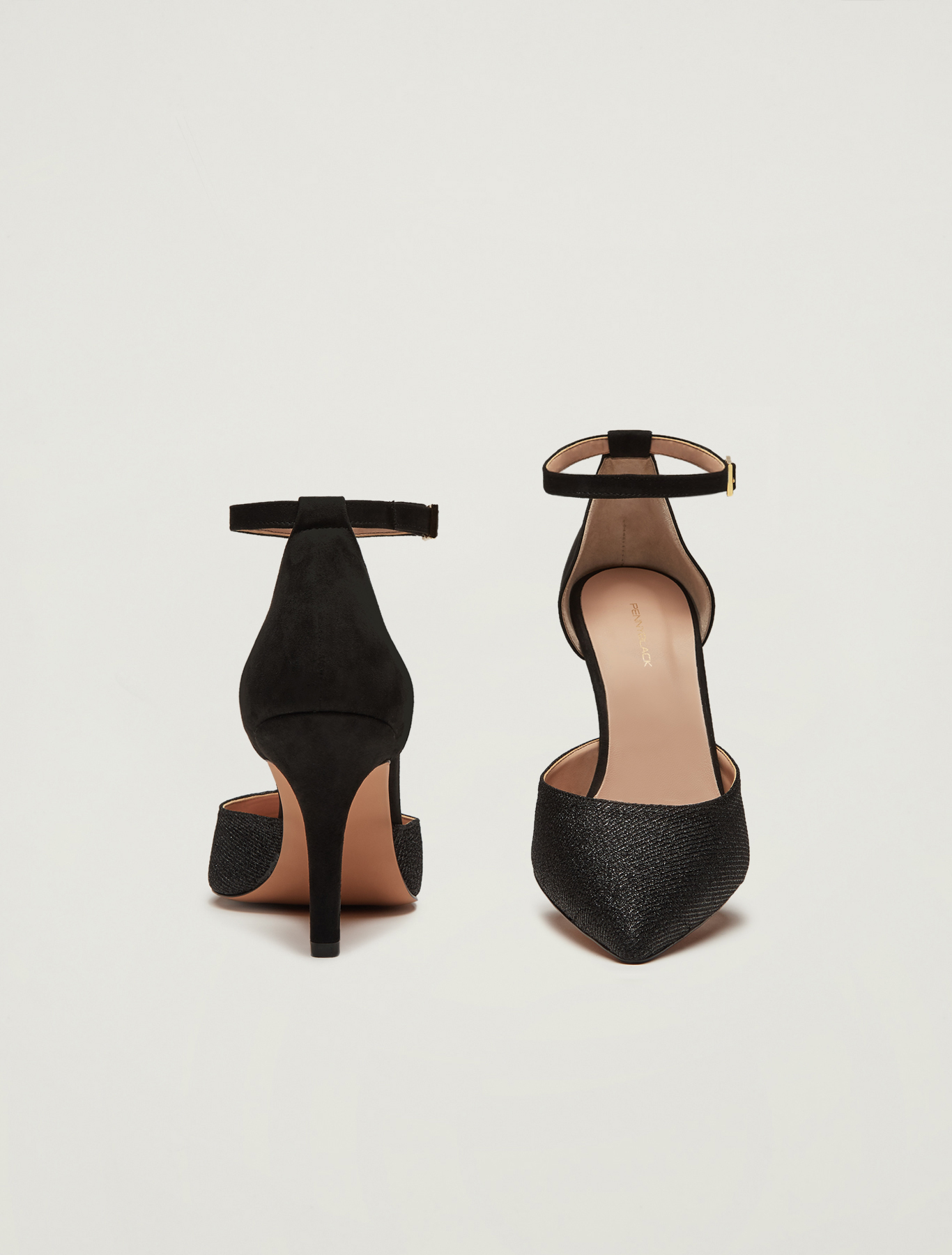 Lamé court shoes, black - Pennyblack Lamé court shoes - black - pennyblack