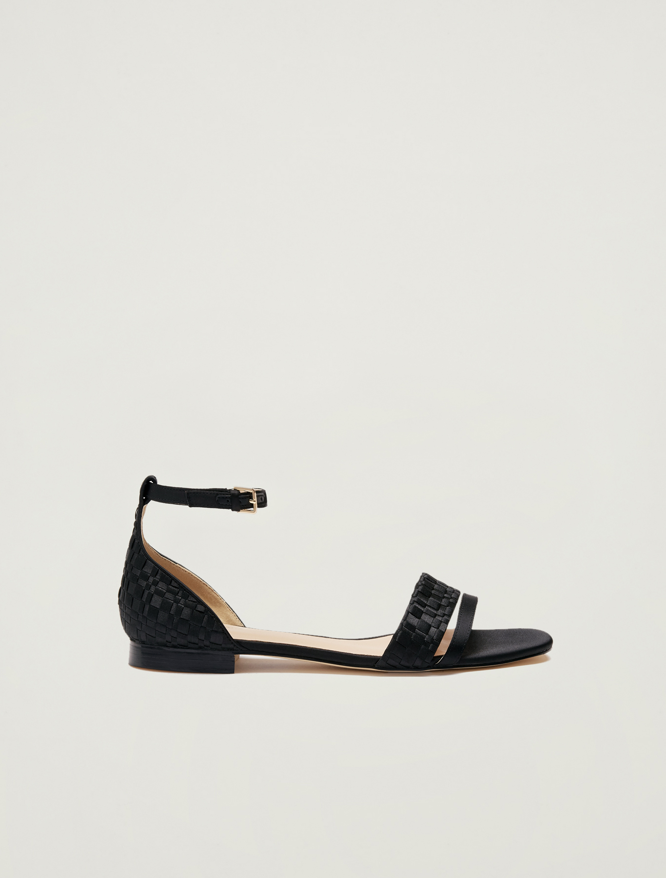 Sandals in woven satin, black - Pennyblack Sandals in woven satin - black - pennyblack