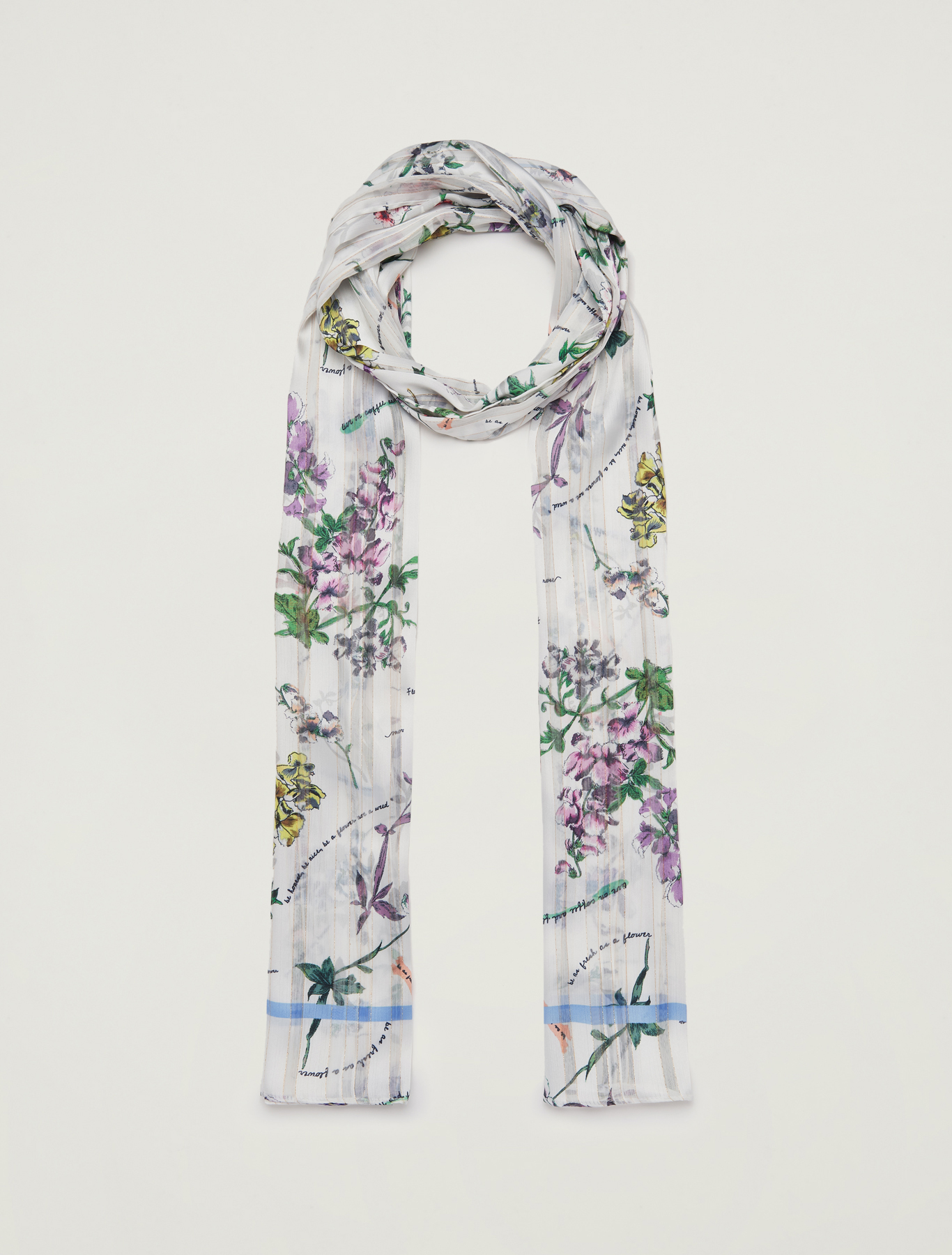 Lamé printed scarf, fuchsia - Pennyblack Lamé printed scarf - fuchsia - pennyblack