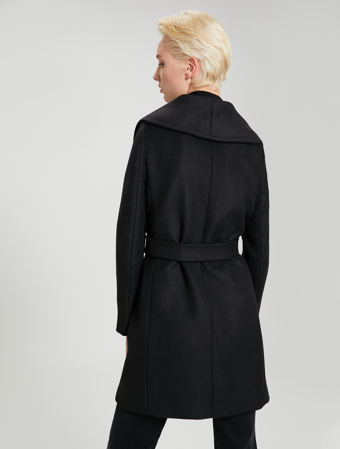 Alpaca and wool coat, black - Pennyblack Alpaca and wool coat - black - pennyblack