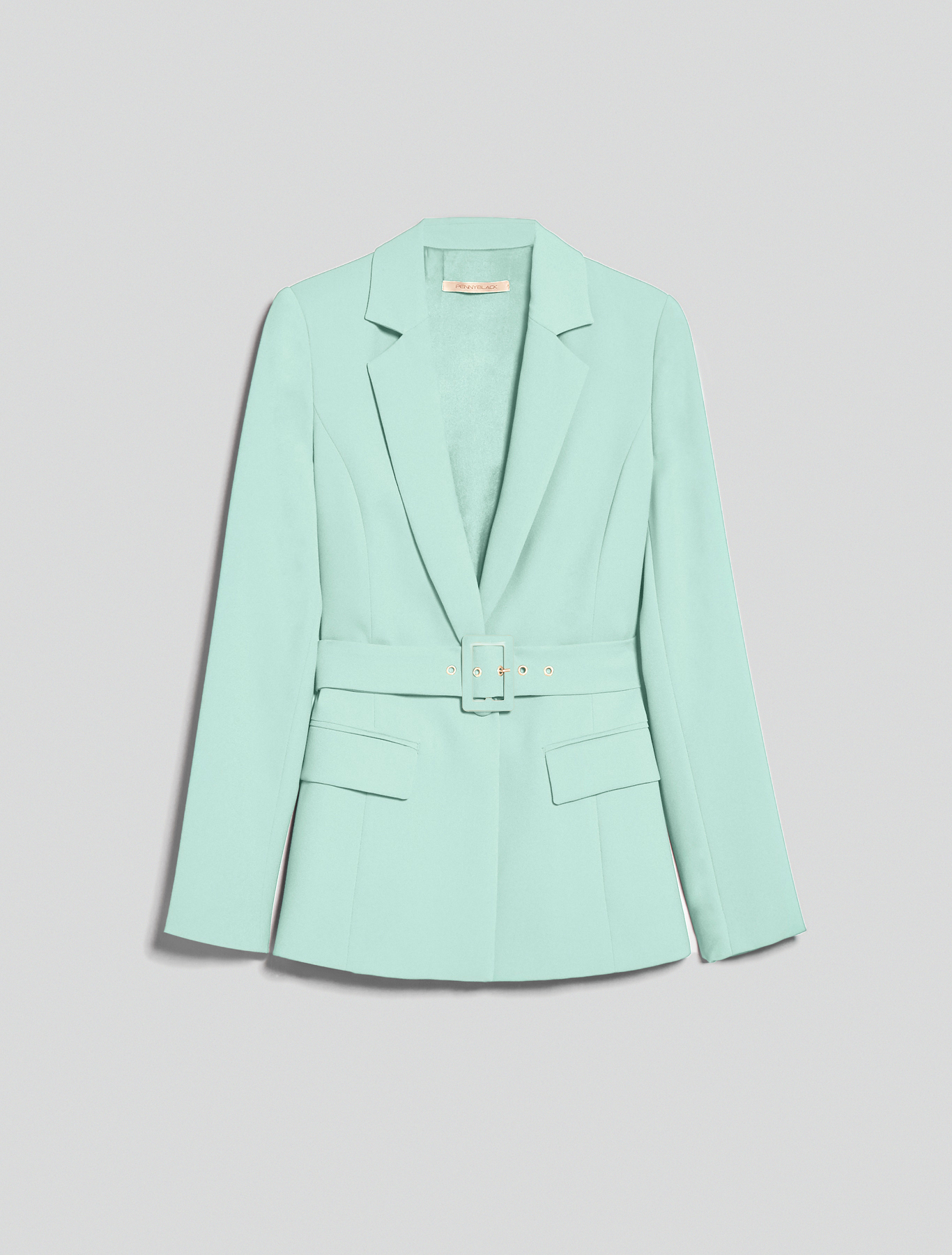 Envers satin blazer, pastel green - Pennyblack Envers satin blazer - pastel green - pennyblack