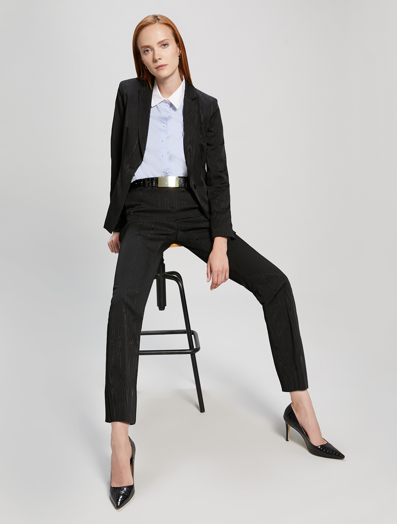 Moiré blazer, black - Pennyblack Moiré blazer - black - pennyblack