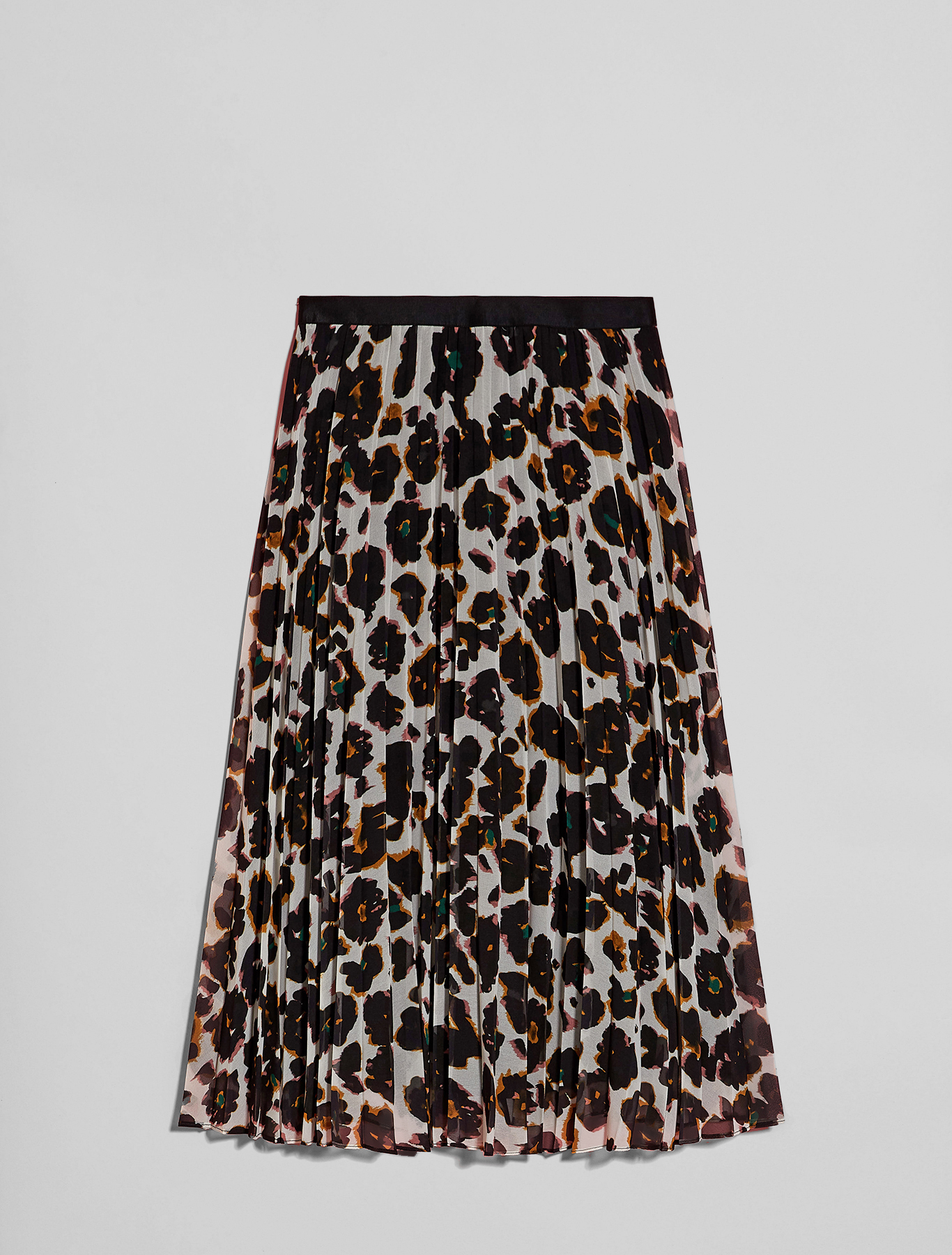 Electric Feel by Spiros pleated Georgette skirt, beige pattern - Pennyblack Electric Feel by Spiros pleated Georgette skirt - beige pattern - pennyblack
