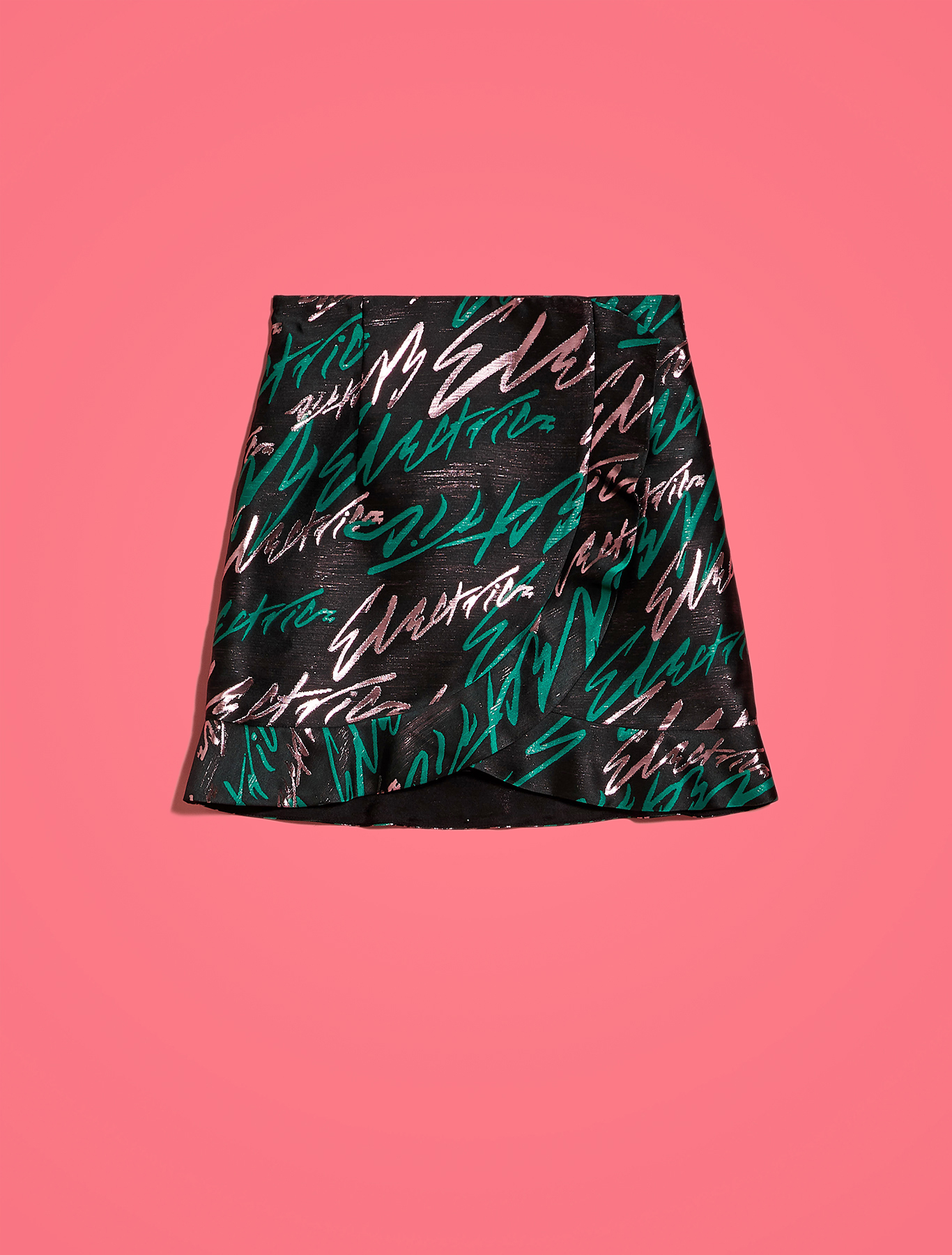 Electric Feel by Spiros Halaris lamé skirt, rose pink pattern - Pennyblack Electric Feel by Spiros Halaris lamé skirt - rose pink pattern - pennyblack