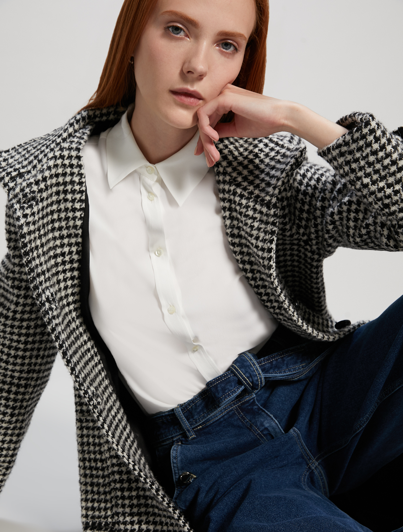 Crêpe de Chine shirt, ivory - Pennyblack Crêpe de Chine shirt - ivory - pennyblack