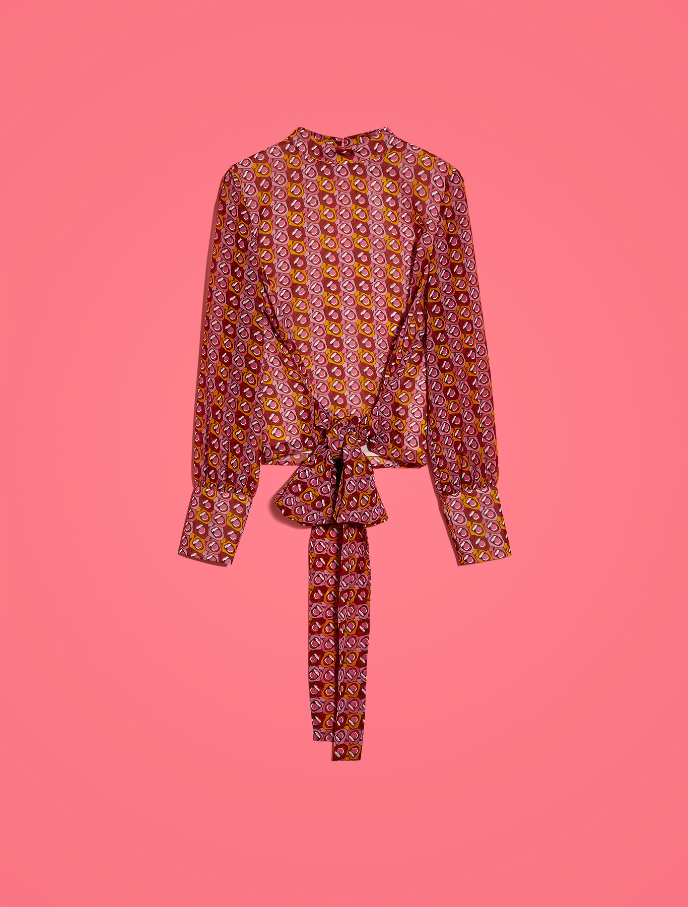 Electric Feel by Spiros Halaris Georgette blouse, coral pattern - Pennyblack Electric Feel by Spiros Halaris Georgette blouse - coral pattern - pennyblack