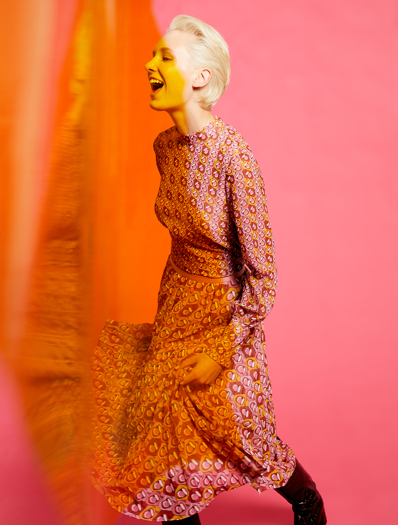 Electric Feel by Spiros Halaris Georgette blouse, coral pattern - Pennyblack Electric Feel by Spiros Halaris Georgette blouse - coral pattern - pennyblack