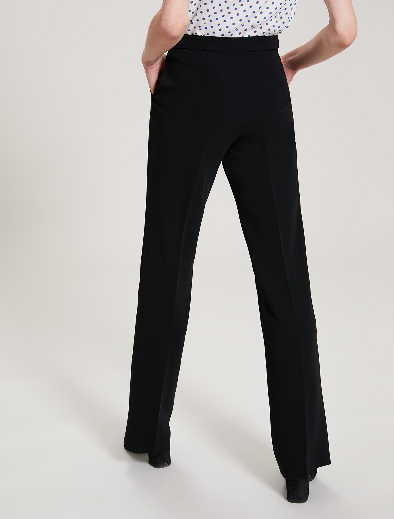 Flowing fabric trousers, black - Pennyblack Flowing fabric trousers - black - pennyblack