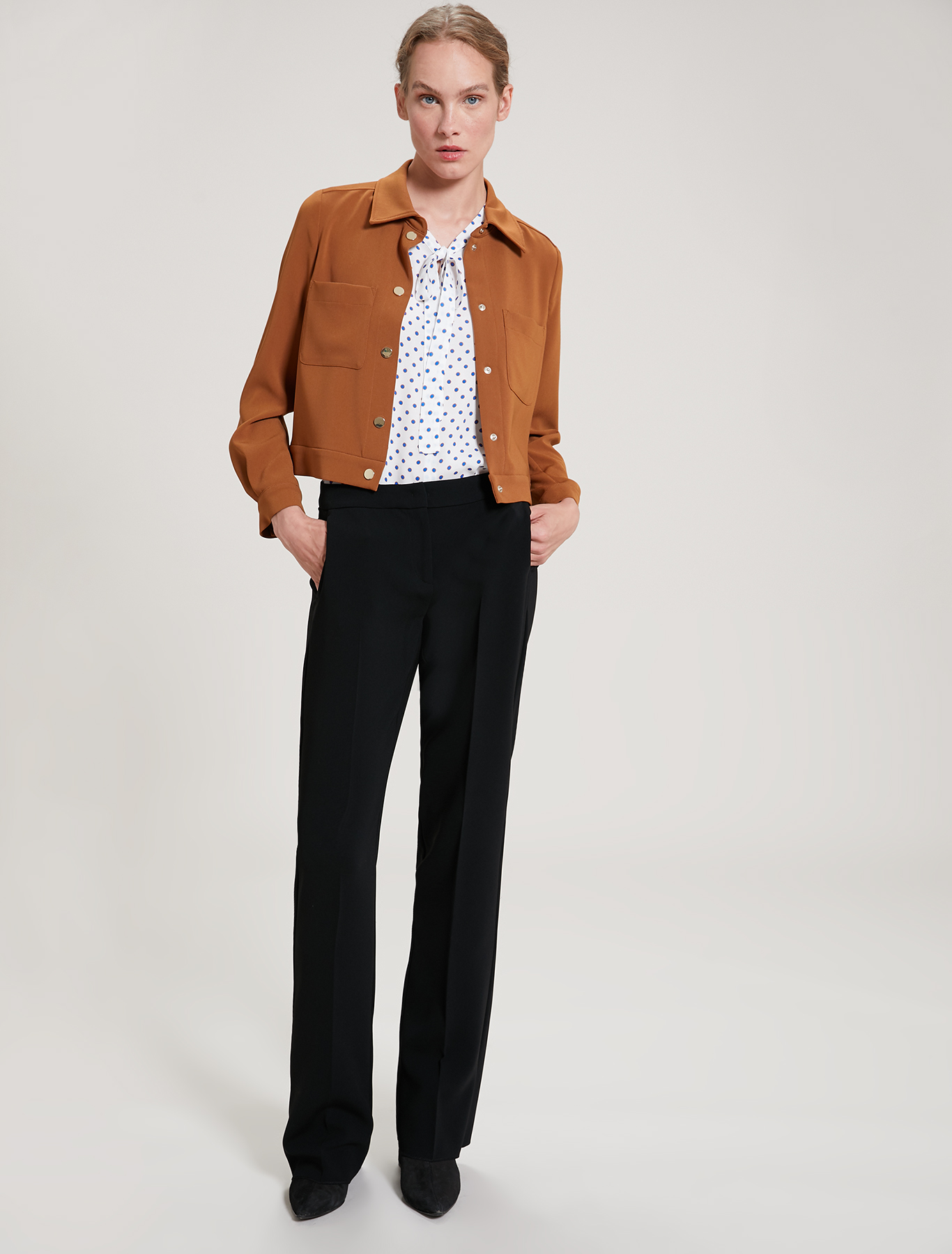 Flowing fabric trousers, black - Pennyblack Flowing fabric trousers - black - pennyblack