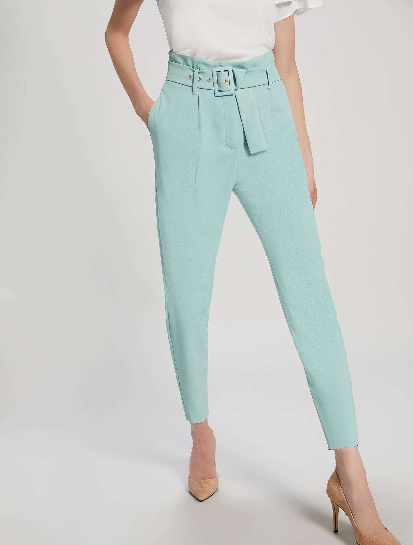 Envers satin trousers, pastel green - Pennyblack Envers satin trousers - pastel green - pennyblack
