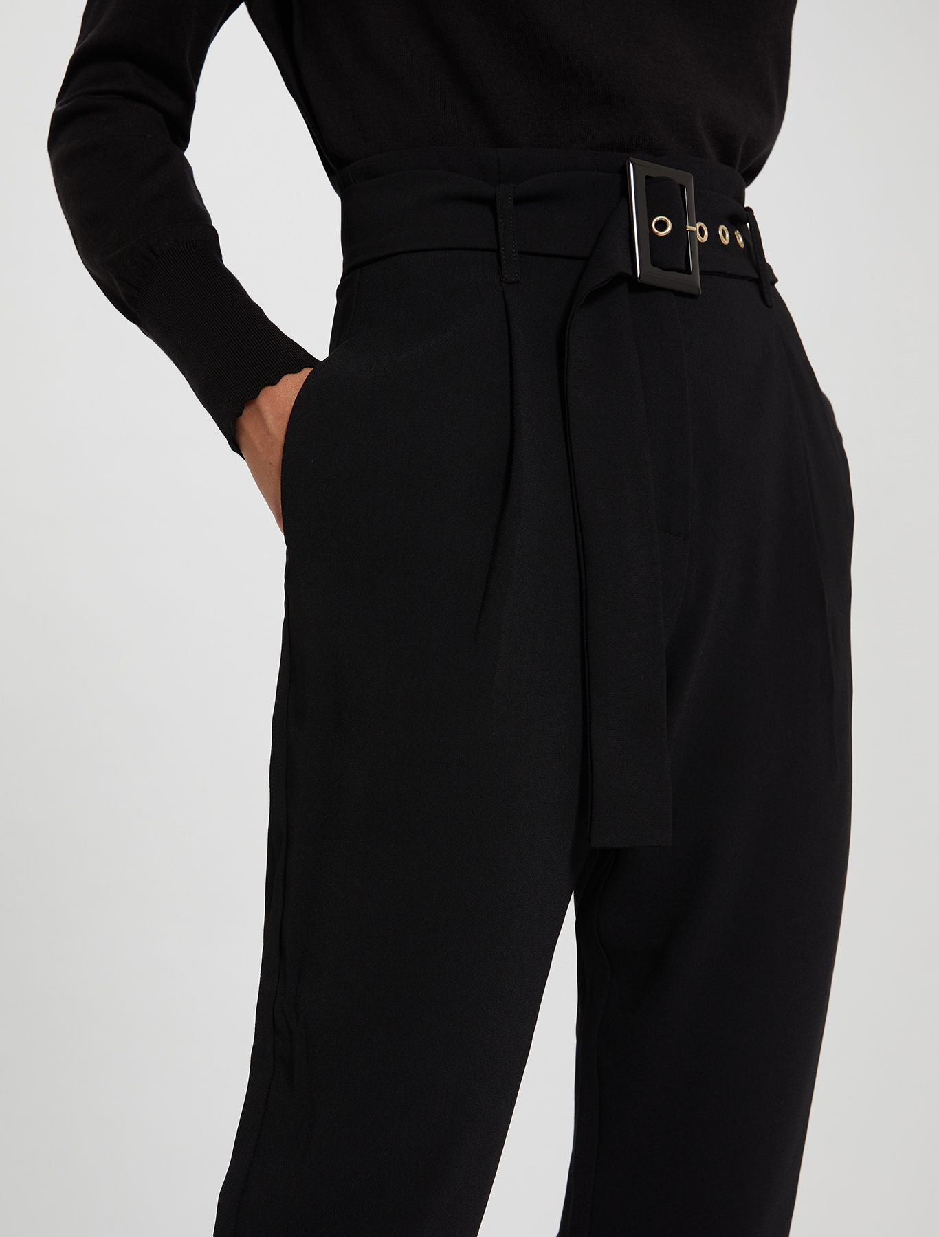 Envers satin trousers, black - Pennyblack Envers satin trousers - black - pennyblack