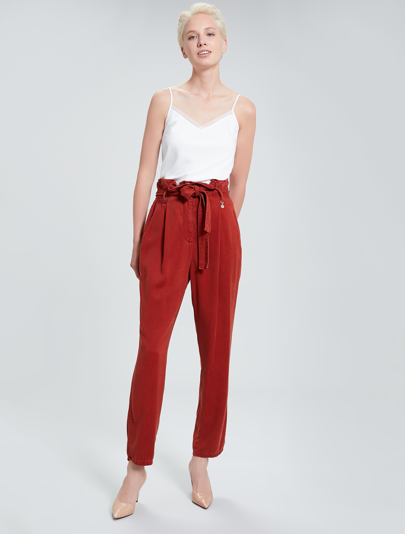 Envers satin top, ivory - Pennyblack Envers satin top - ivory - pennyblack