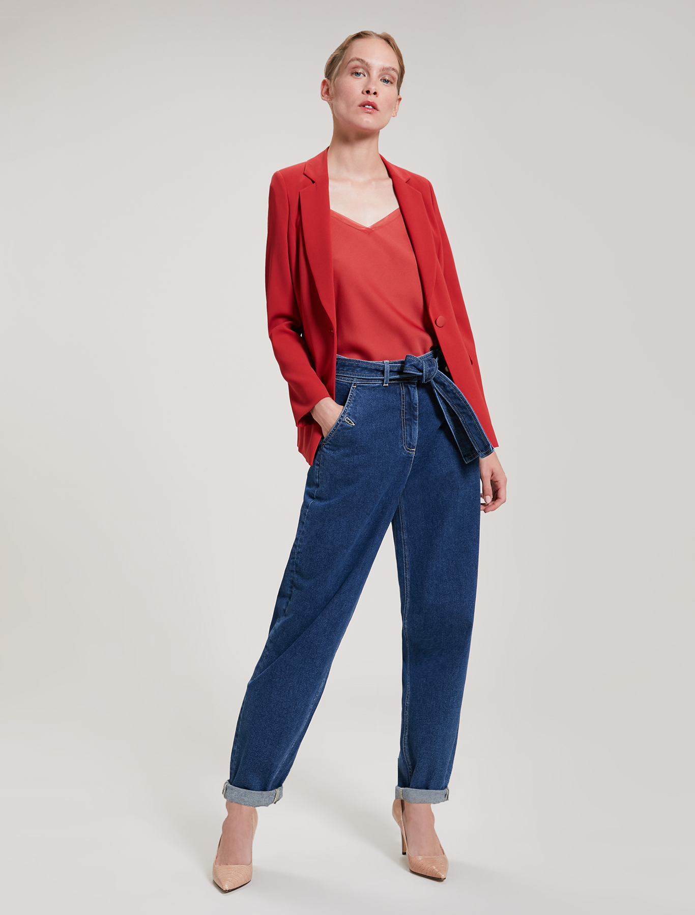 Envers satin top, old rose - Pennyblack Envers satin top - old rose - pennyblack