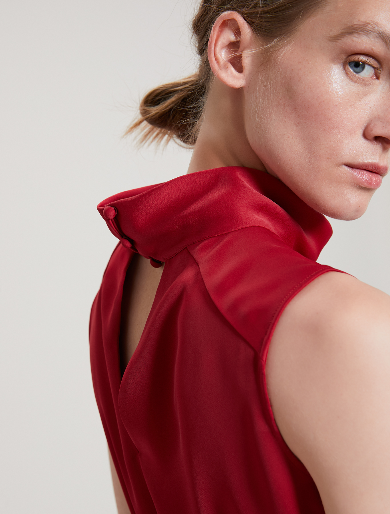 Envers satin dress, burgundy - Pennyblack Envers satin dress - burgundy - pennyblack