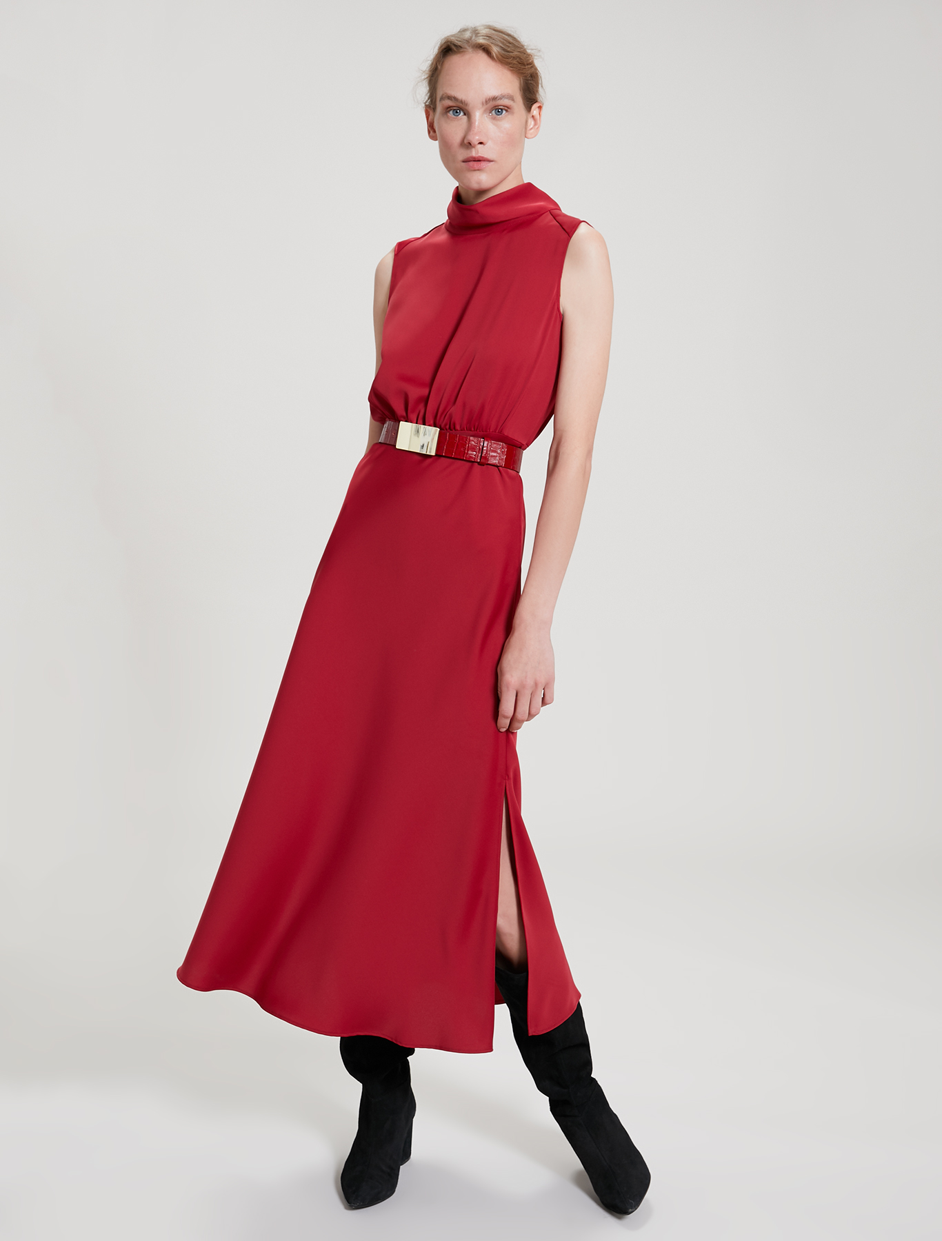 Envers satin dress, burgundy - Pennyblack Envers satin dress - burgundy - pennyblack