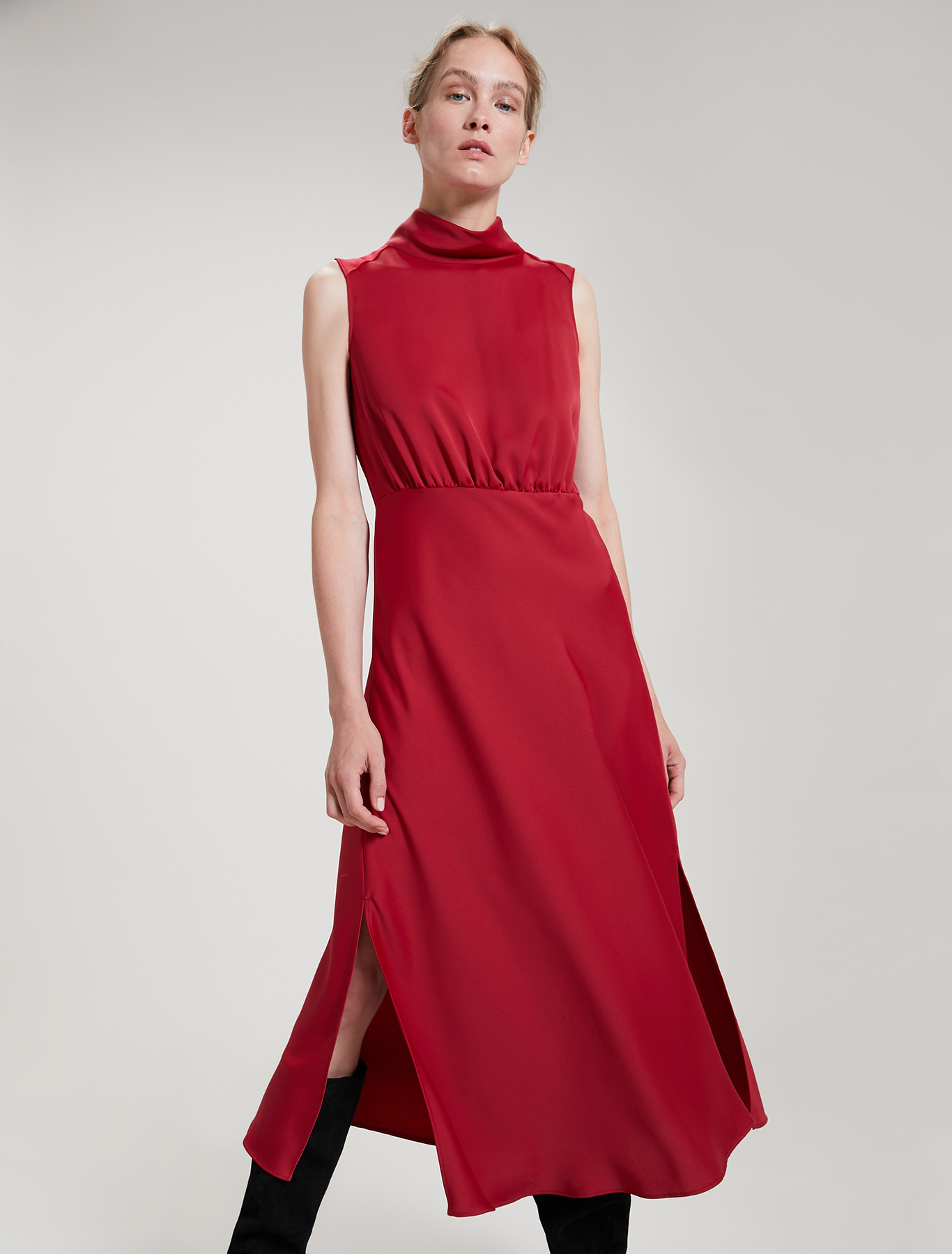 Envers satin dress, burgundy - Pennyblack Envers satin dress - burgundy - pennyblack