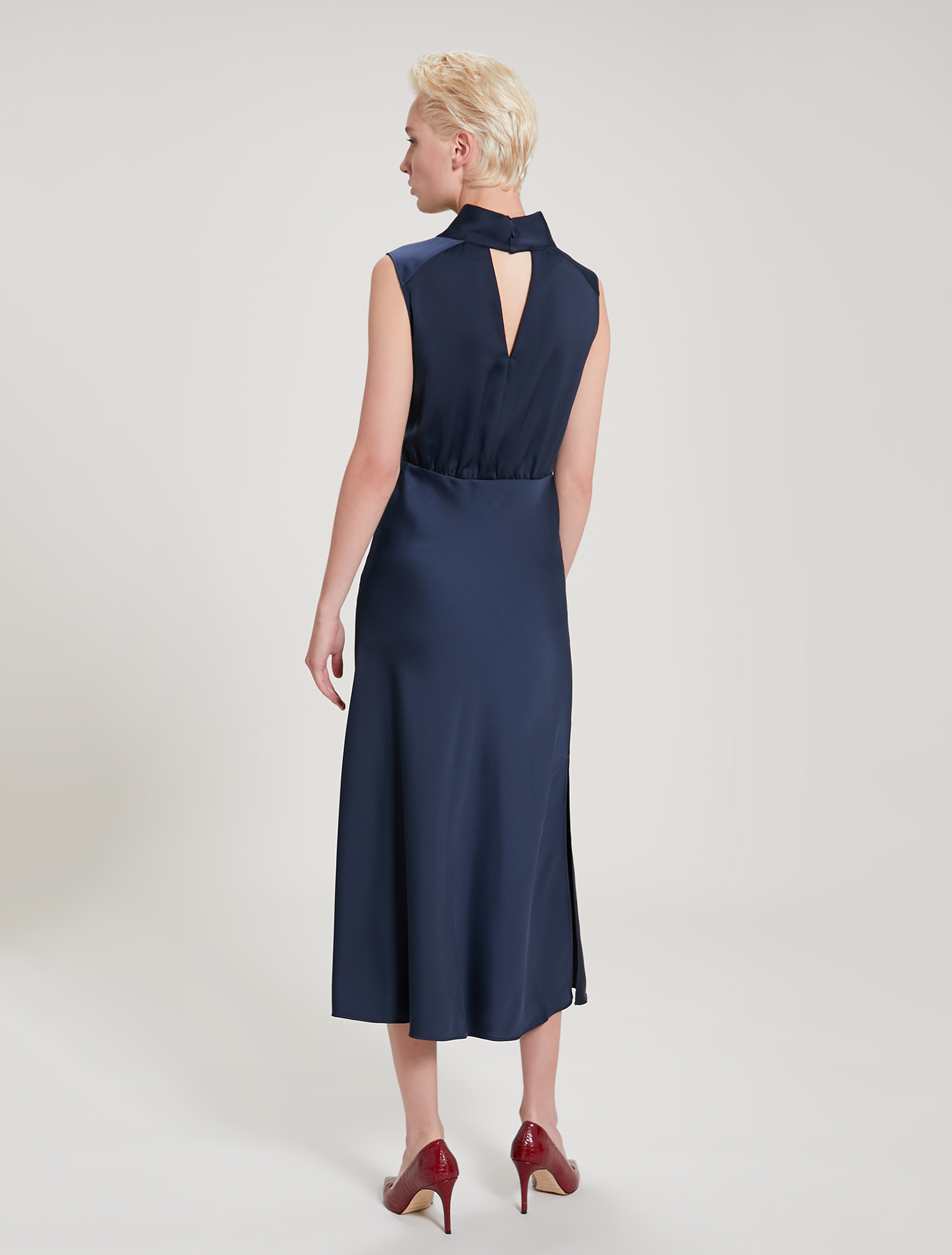 Envers satin dress, navy blue - Pennyblack Envers satin dress - navy blue - pennyblack